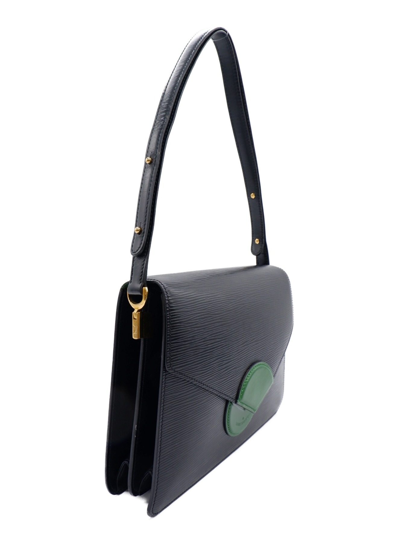 LOUIS VUITTON ショルダーバッグ 中型 ブラック　中古品 中古・古着通販】LOUIS VUITTON (ルイ ヴィトン) バイカラーショルダー