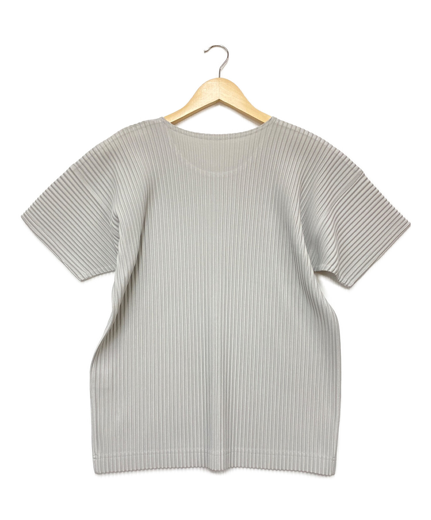 Homme Plisse(ISSEY MIYAKE) グレーカットソー HOMME PLISSE ISSEY