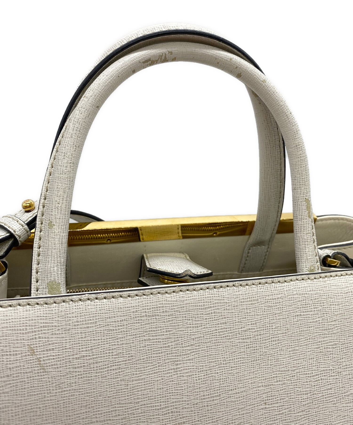 FENDIベージュ ハンドバッグ 中古・古着通販】FENDI (フェンディ) ハンドバッグ ベージュ｜ブランド