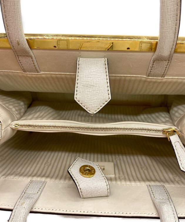 中古・古着通販】FENDI (フェンディ) ハンドバッグ ベージュ｜ブランド
