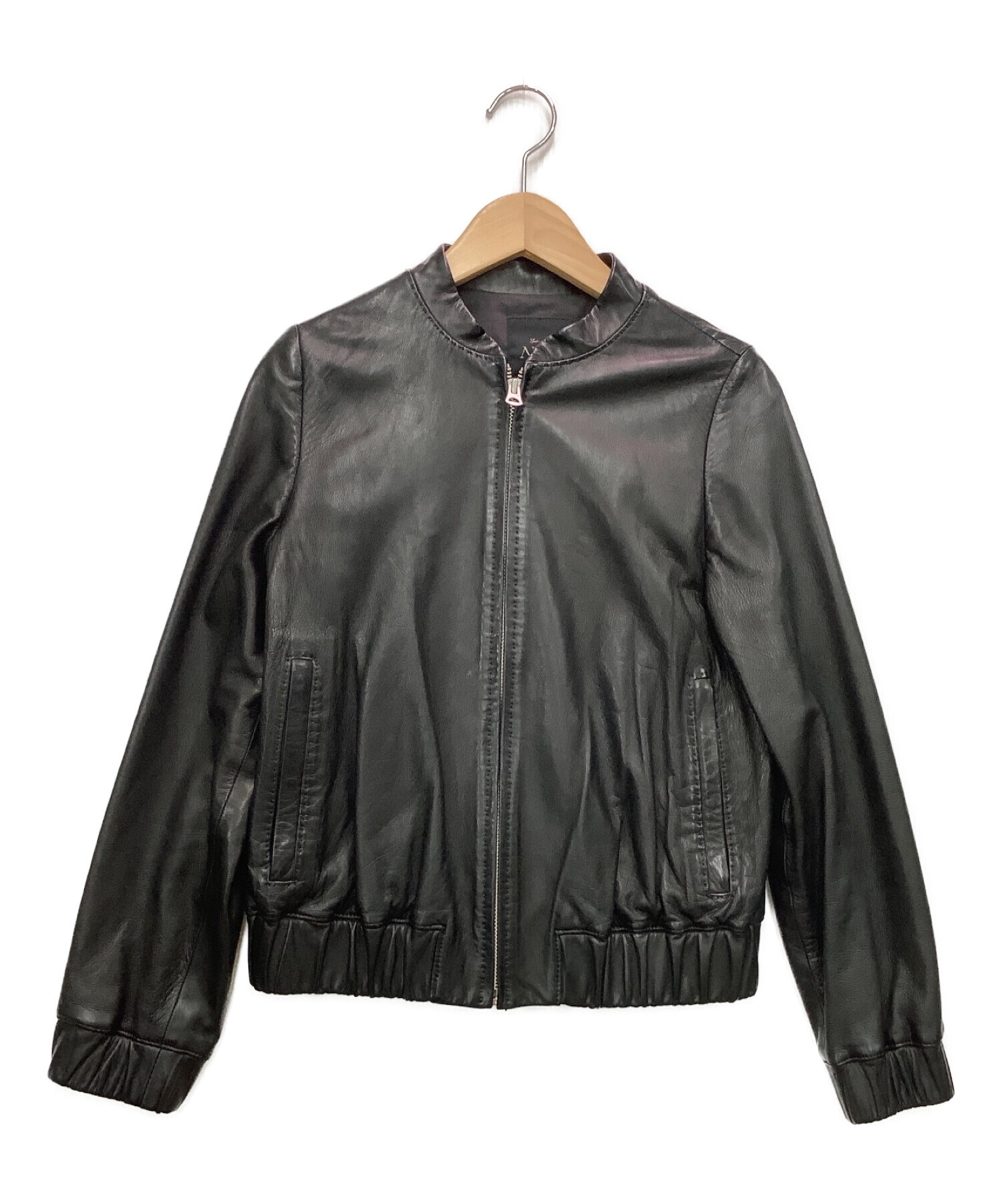 NOBLE ノーブル　本革ライダースジャケット　ブラック　38サイズ NOBLE ノーブル 本革ライダースジャケット ブラック 38サイズ