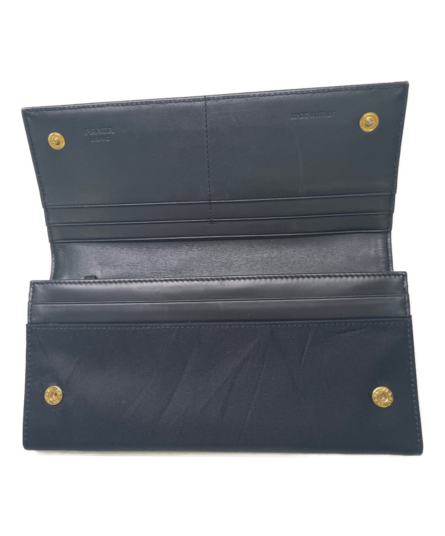 中古・古着通販】PRADA (プラダ) 長財布 ブラック｜ブランド・古着通販 
