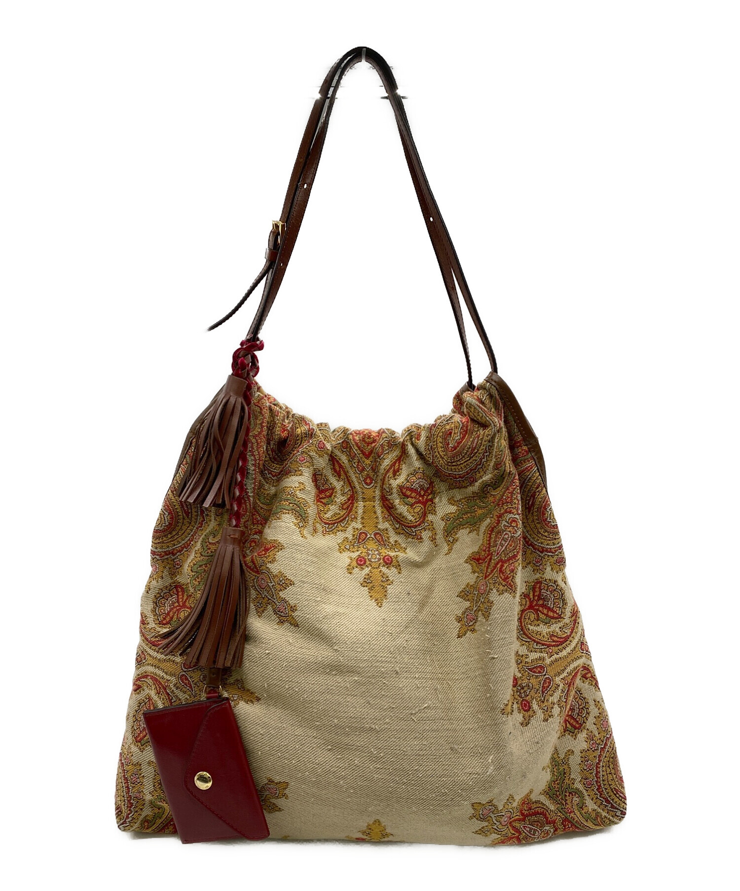 エトロ ビジネスバッグ ETRO 2way ペイズリー ショルダーバッグ 良品 ETRO PAISLEY PATTERNED LEATHER SWITCHED DESIGN 2WAY BOSTON