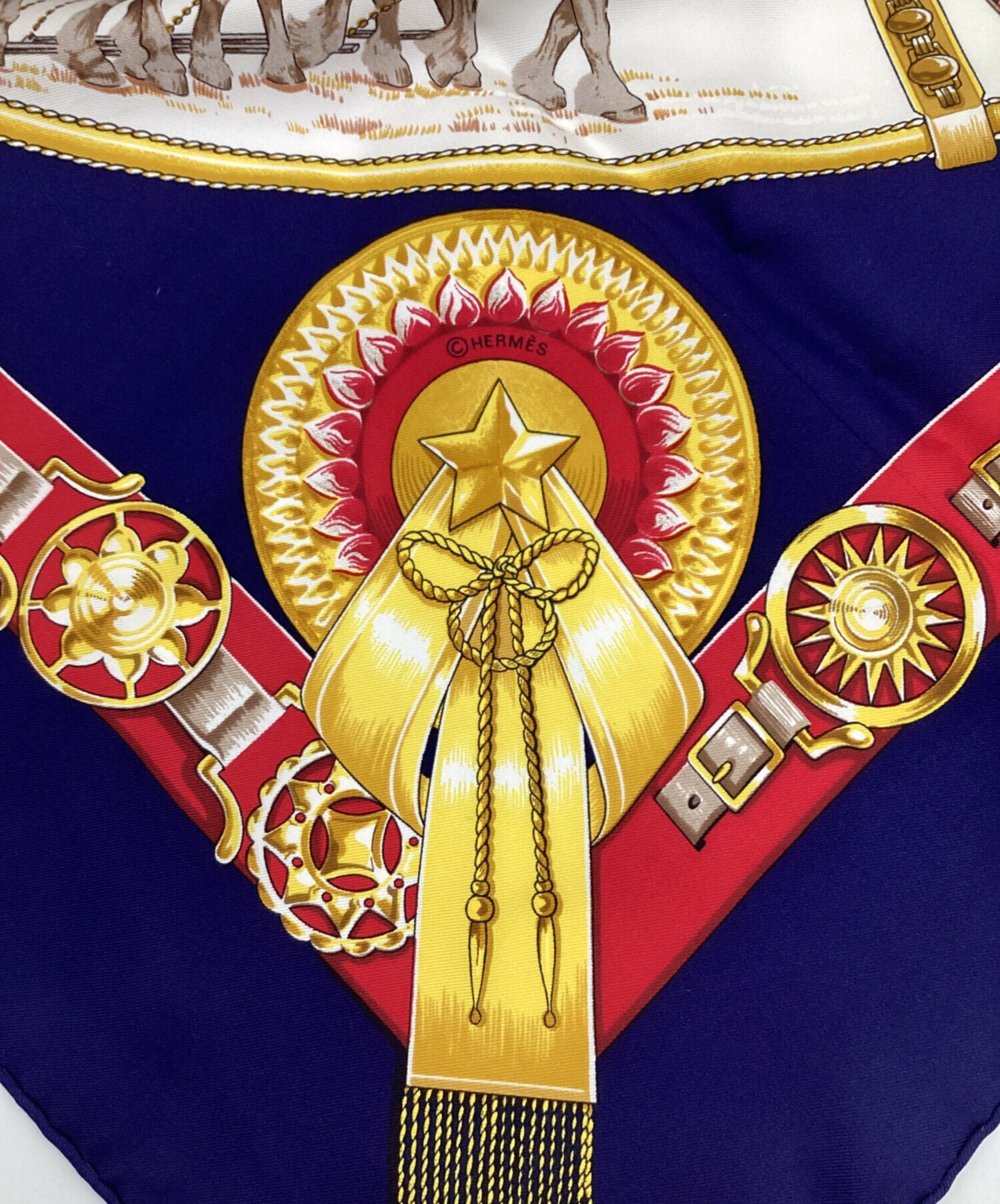 エルメス カレ90 CHEVAUX DE TRAIT 輓馬 スカーフ 楽天市場】未使用級 HERMES エルメス カレ90 CHEVAUX DE TRAIT