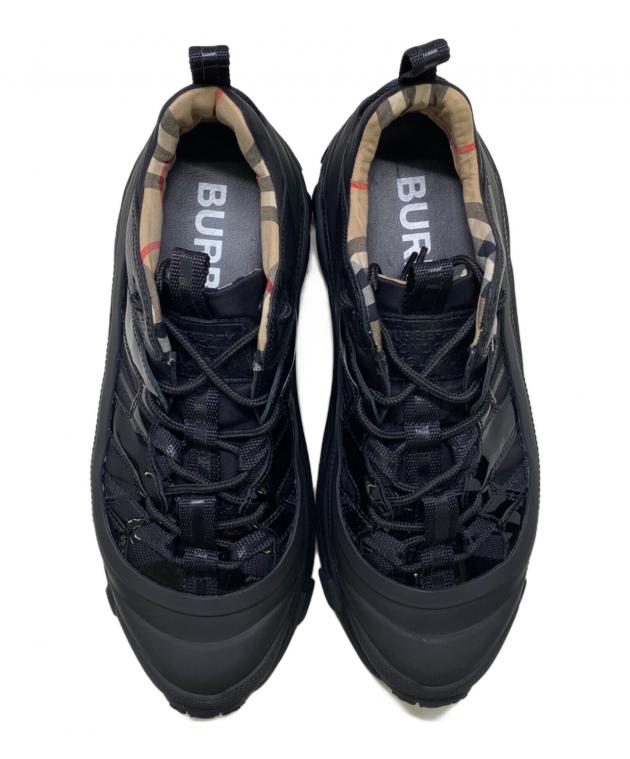 中古・古着通販】BURBERRY (バーバリー) スニーカー ブラック サイズ 