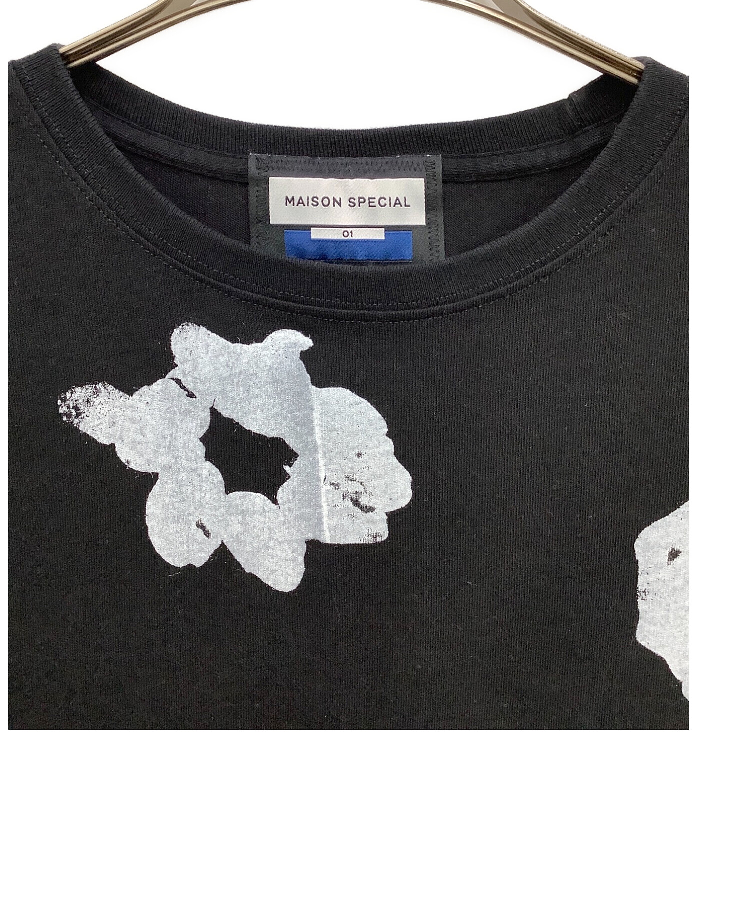中古・古着通販】MAISON SPECIAL (メゾンスペシャル) Tシャツ ブラック 