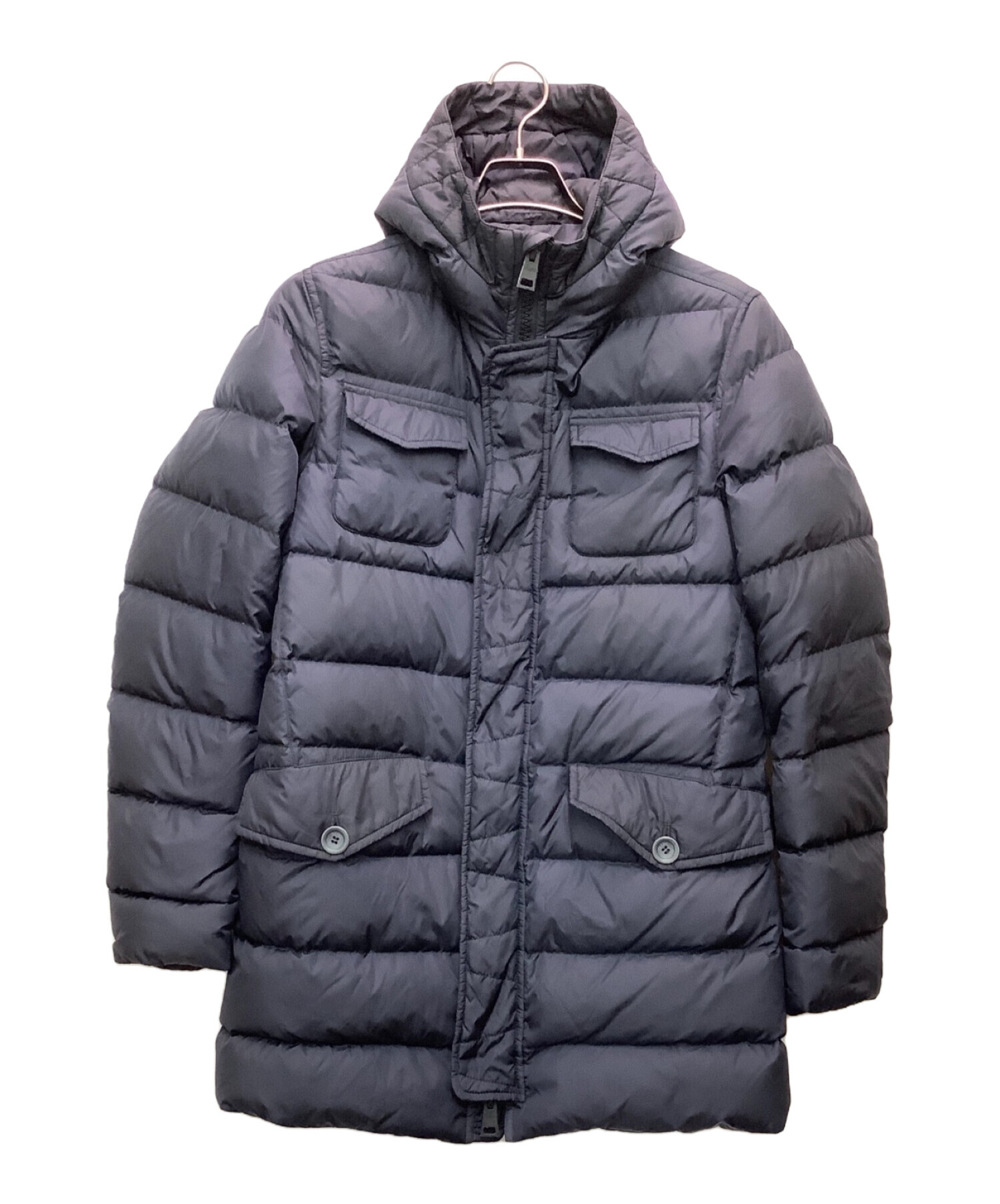 中古・古着通販】HERNO (ヘルノ) ダウンコート ネイビー サイズ:44 
