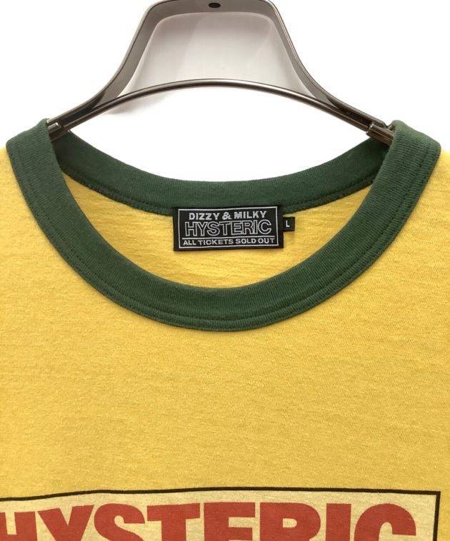 即完売品【ヒステリックグラマー】 ヒスガール リンガー長袖Tシャツ 即完売必至！【ヒステリックグラマー】NUMBER 76 長袖Tシャツ