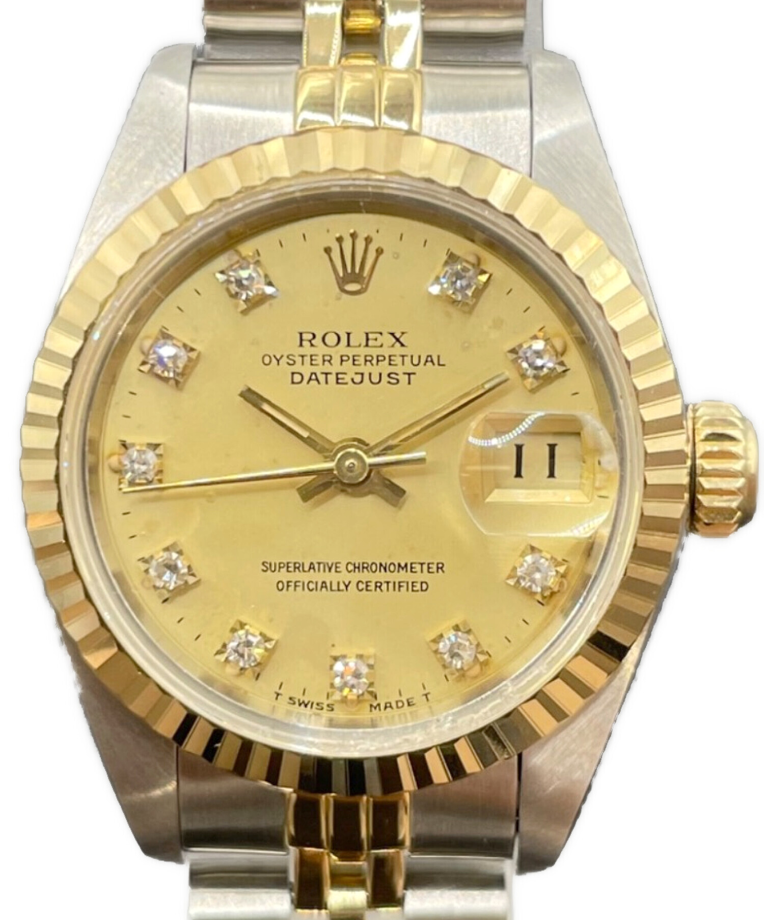 中古・古着通販】ROLEX (ロレックス) デイトジャスト26 10Pダイヤ Ref