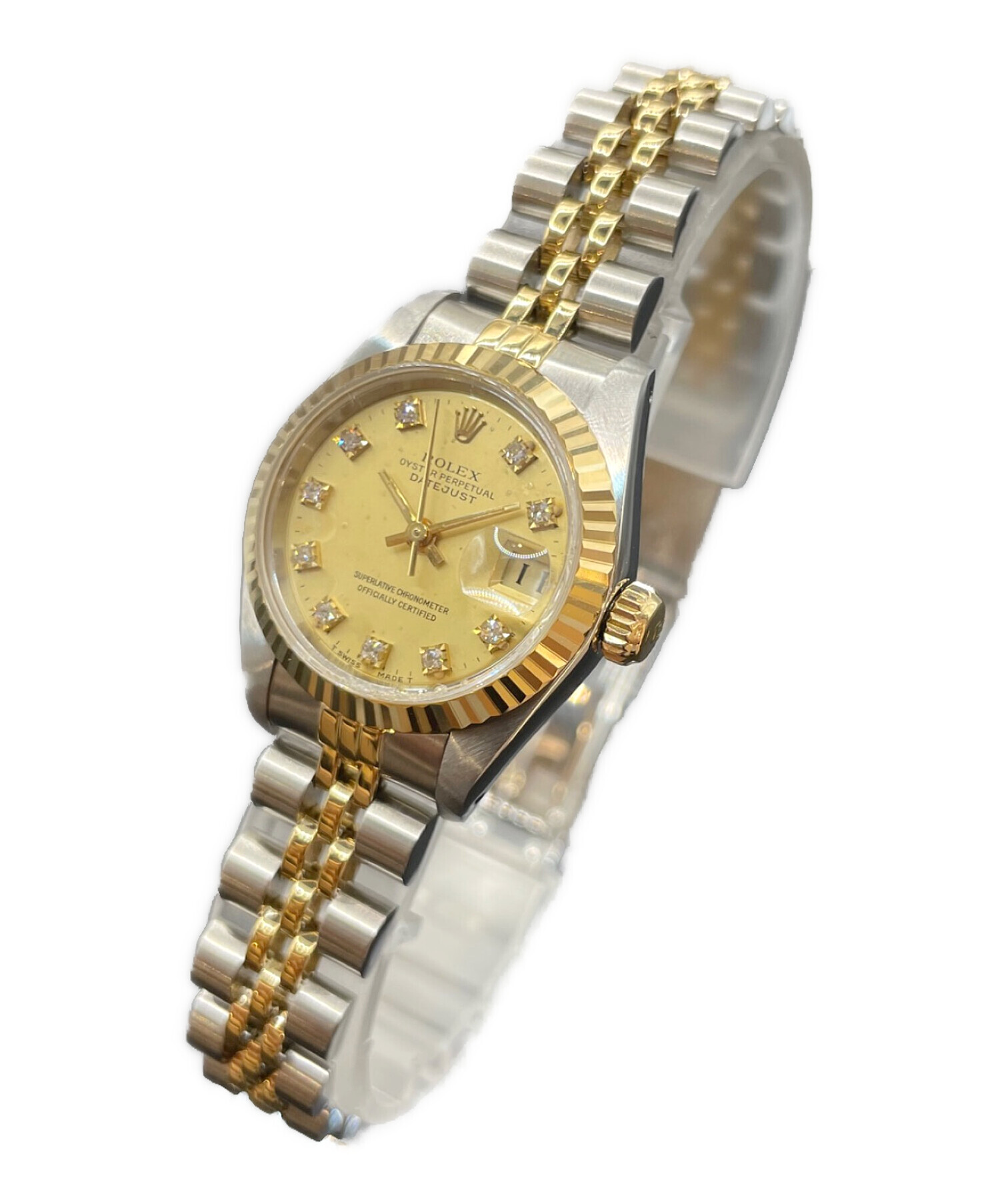 中古・古着通販】ROLEX (ロレックス) デイトジャスト26 10Pダイヤ Ref