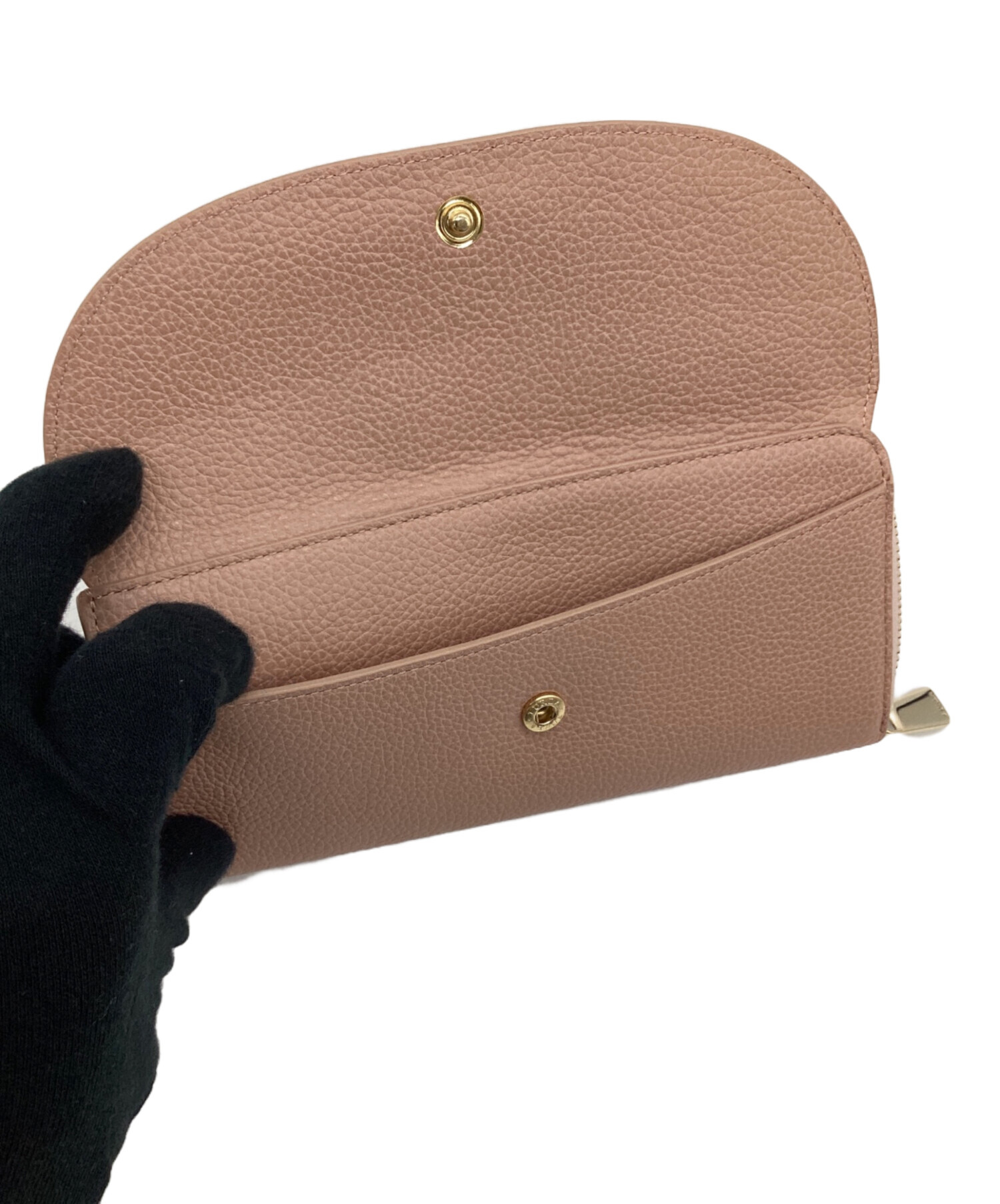 中古・古着通販】FURLA (フルラ) BABYLON（バビロン）長財布 ピンク 