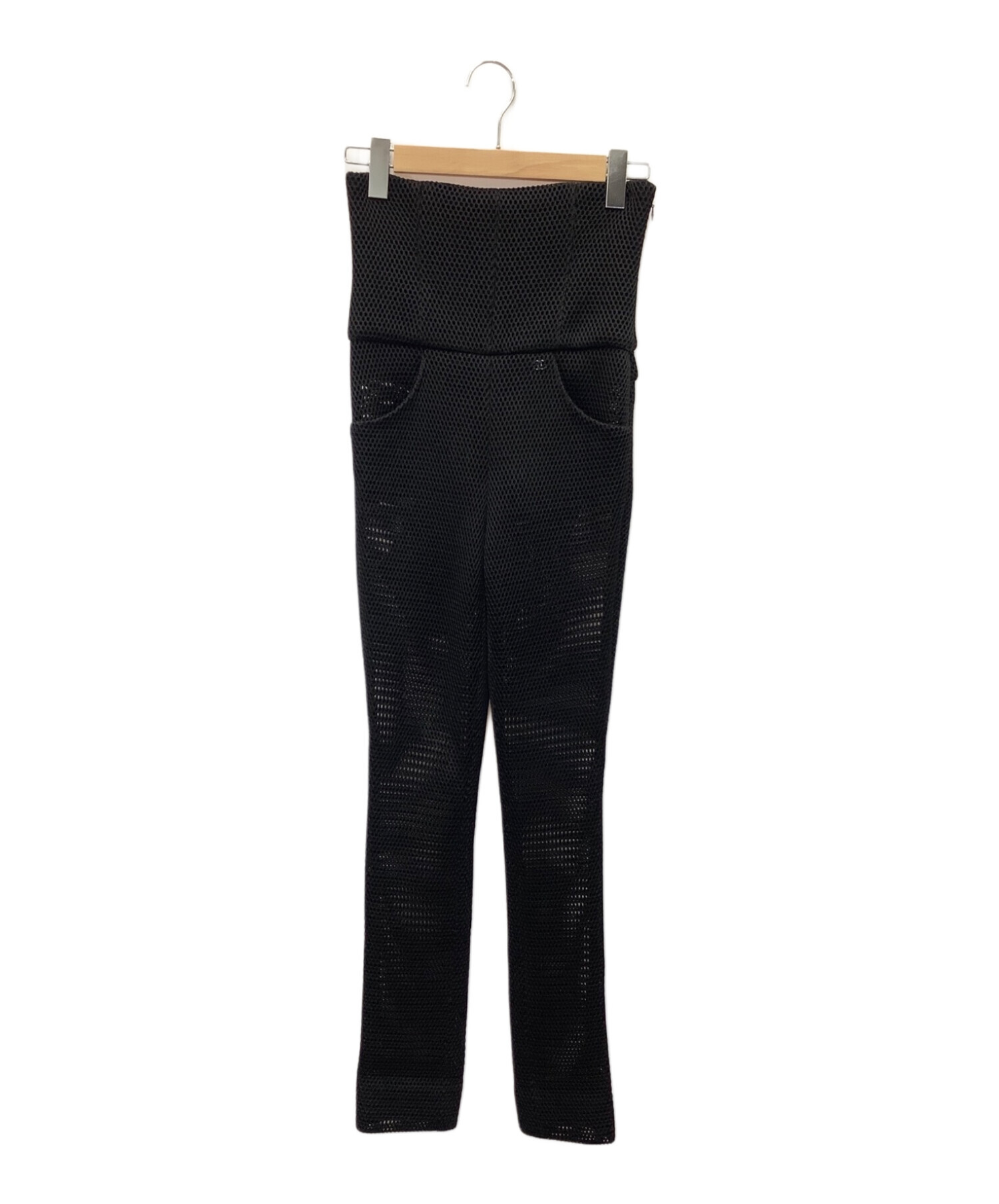 中古・古着通販】CHANEL (シャネル) ハイウエストメッシュパンツ 中古・古着通販】CHANEL (シャネル) ハイウエストメッシュパンツ
