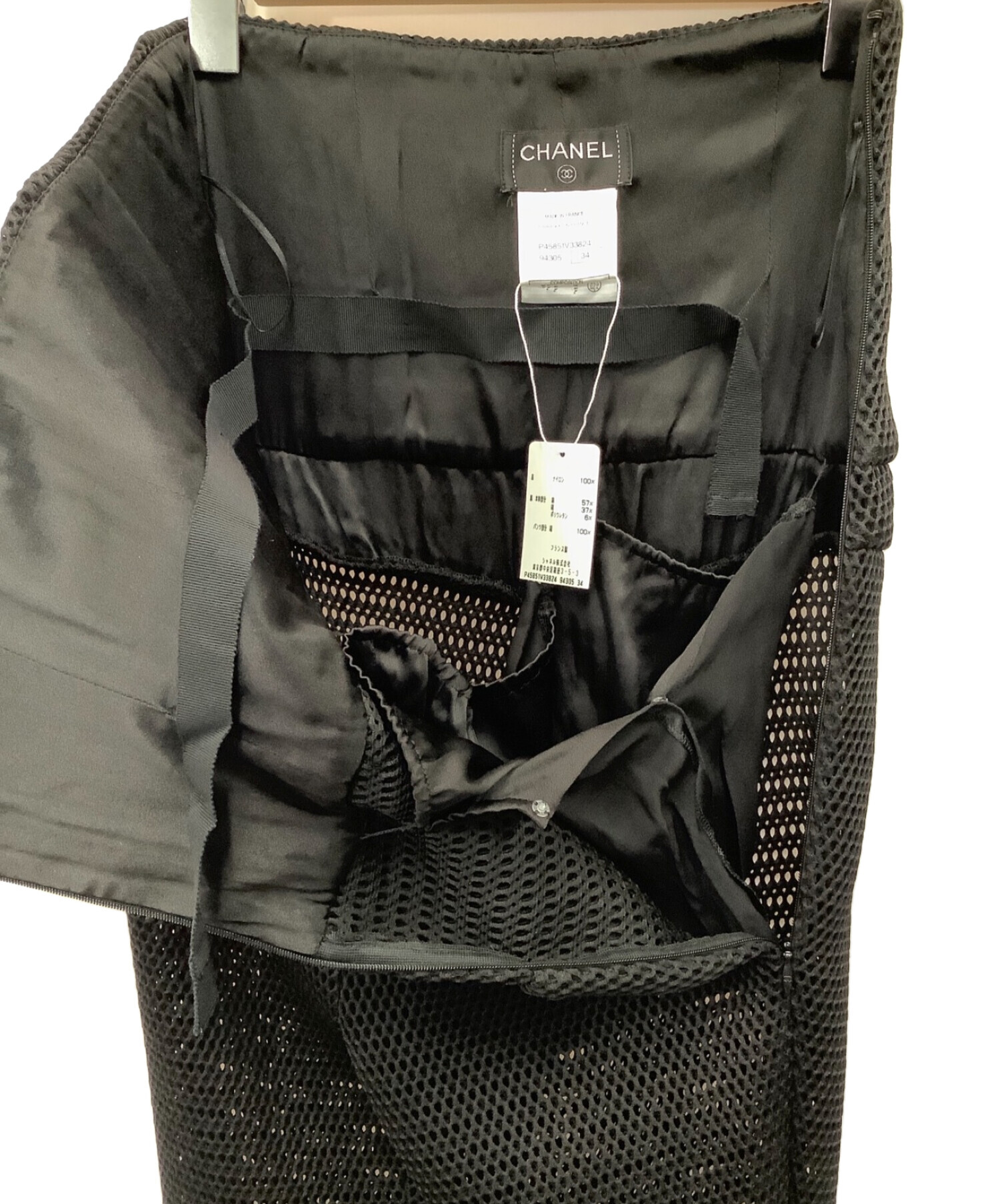 中古・古着通販】CHANEL (シャネル) ハイウエストメッシュパンツ