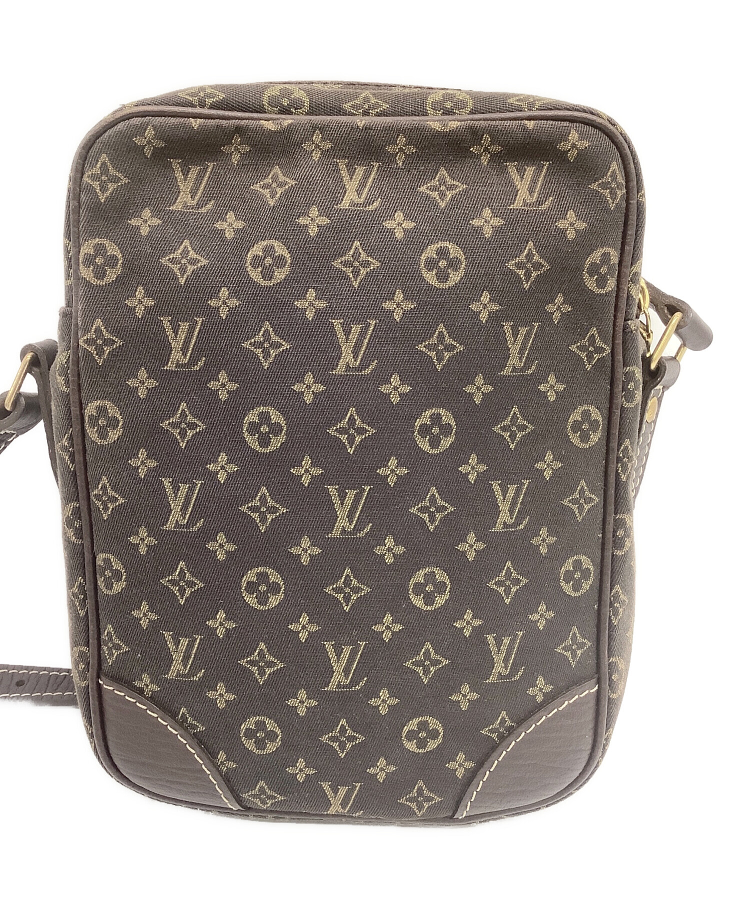 【美品】LOUIS VUITTON ミニポーチ モノグラム ミニラン エベヌ 美品】LOUIS VUITTON ミニポーチ モノグラム ミニラン エベヌ