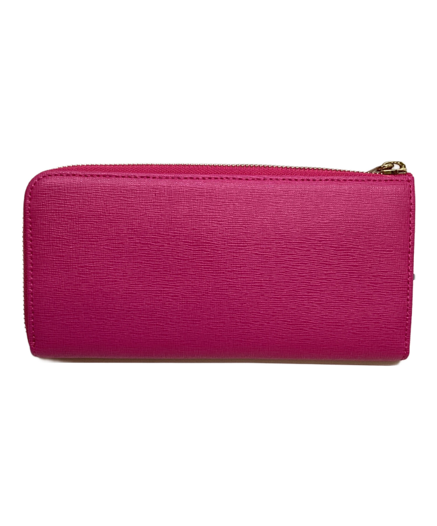 中古・古着通販】FURLA (フルラ) L字ファスナー長財布 ショッキング
