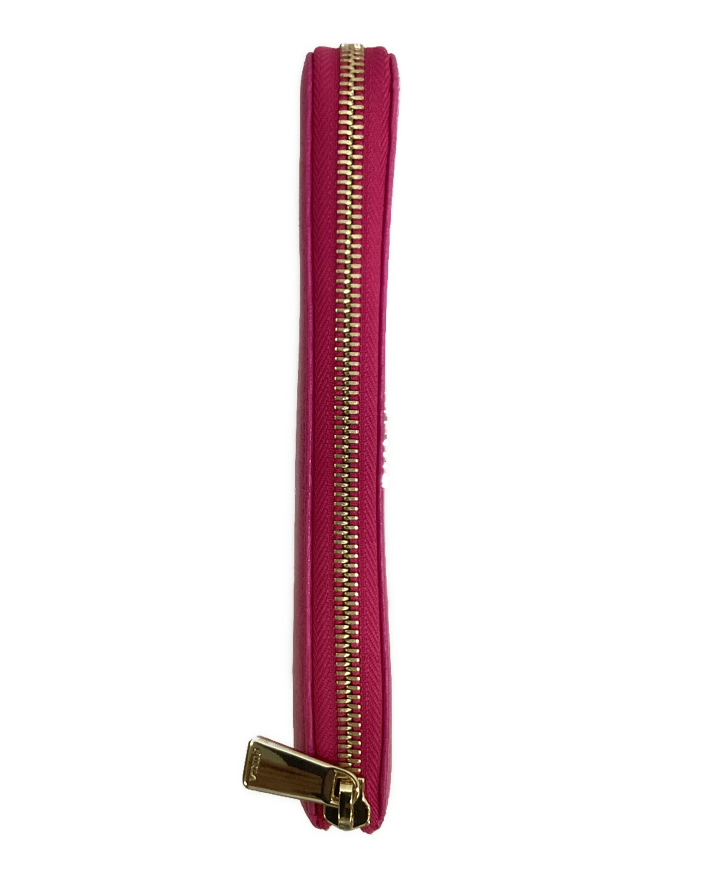 新品同様 フルラ L字ファスナー レザー ピンク 長財布 1863 【中古】Furla 中古・古着通販】FURLA (フルラ) L字ファスナー長財布 ショッキング