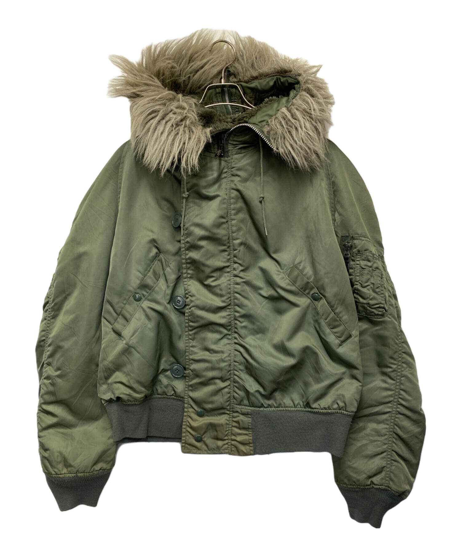 ALPHA、アルファ、N2B、Large、Lサイズ、古着 中古・古着通販】ALPHA (アルファ) N-2Bジャケット グリーン サイズ:L