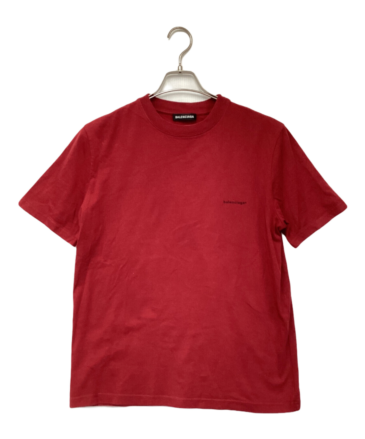 中古・古着通販】BALENCIAGA (バレンシアガ) ミニロゴ Tシャツ レッド 