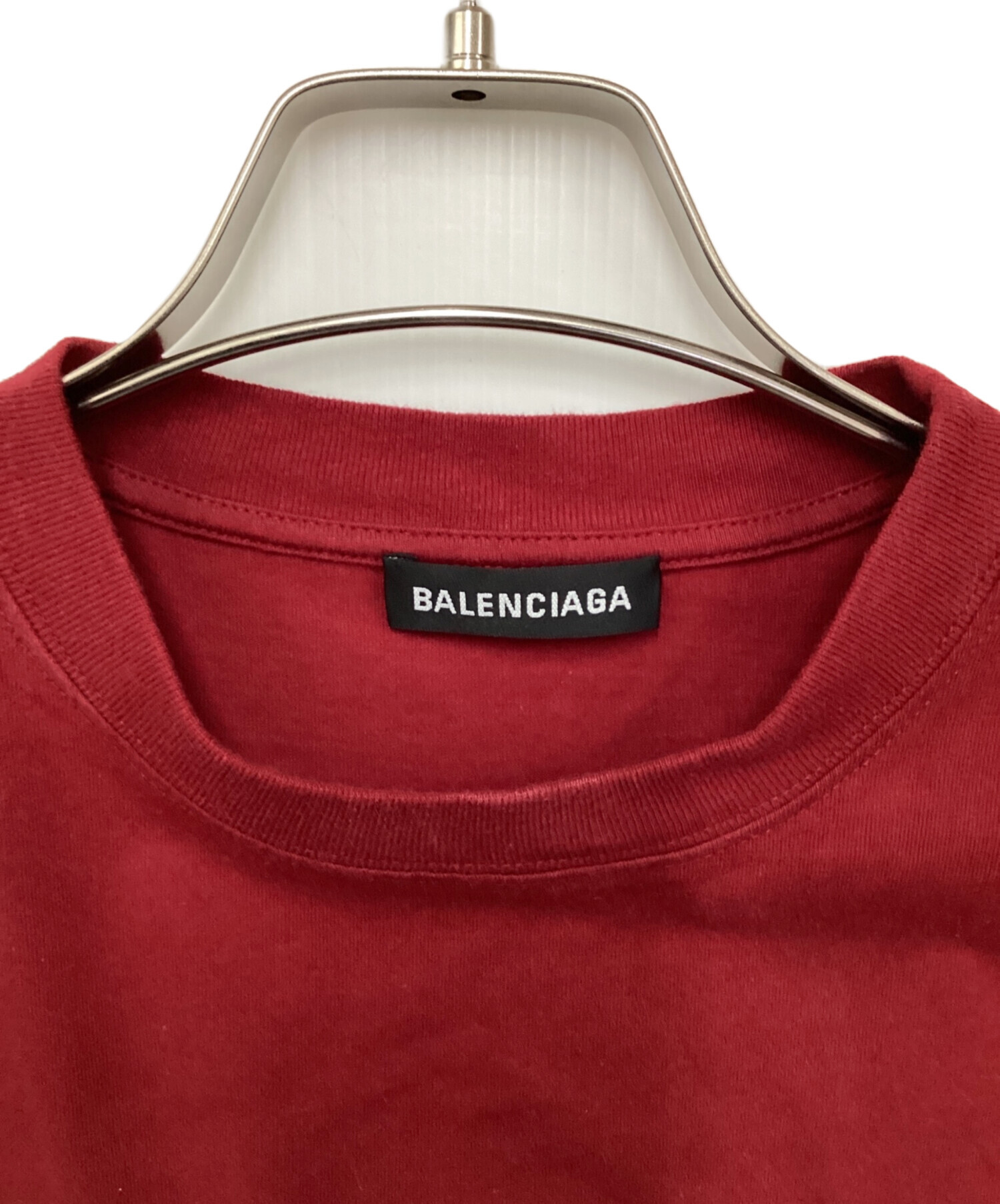中古・古着通販】BALENCIAGA (バレンシアガ) ミニロゴ Tシャツ レッド 