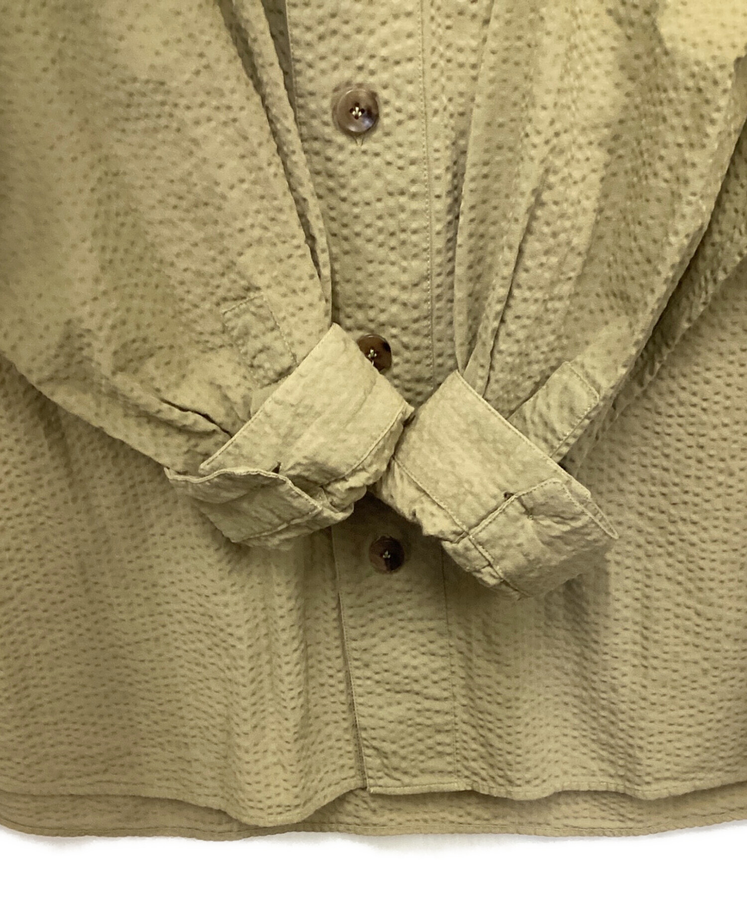 中古・古着通販】LARDINI (ラルディーニ) シアサッカー ノーカラー