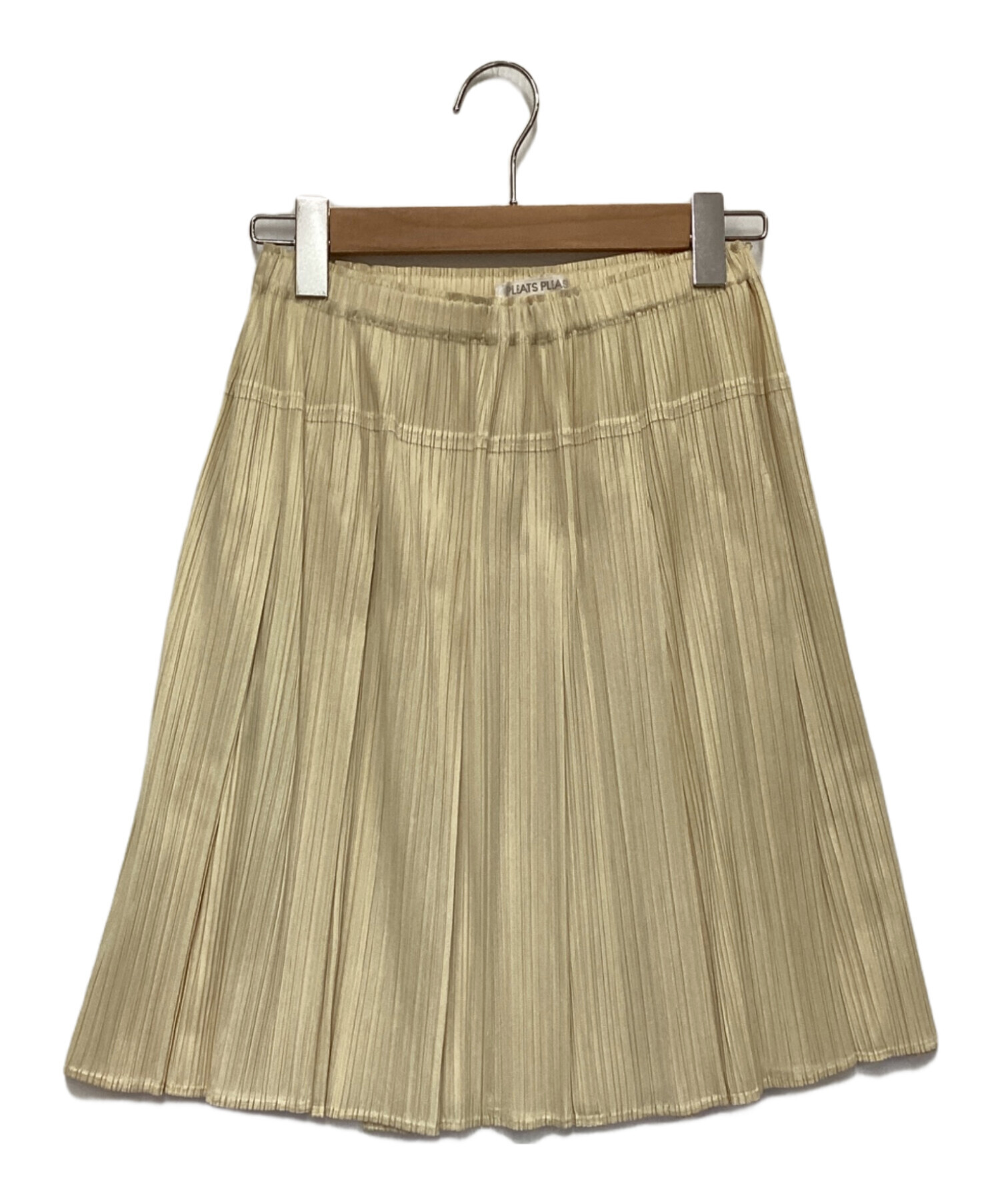 プリーツプリーズ　スカート ベージュ PLEATS PLEASE スカートベージュイッセイミヤケ