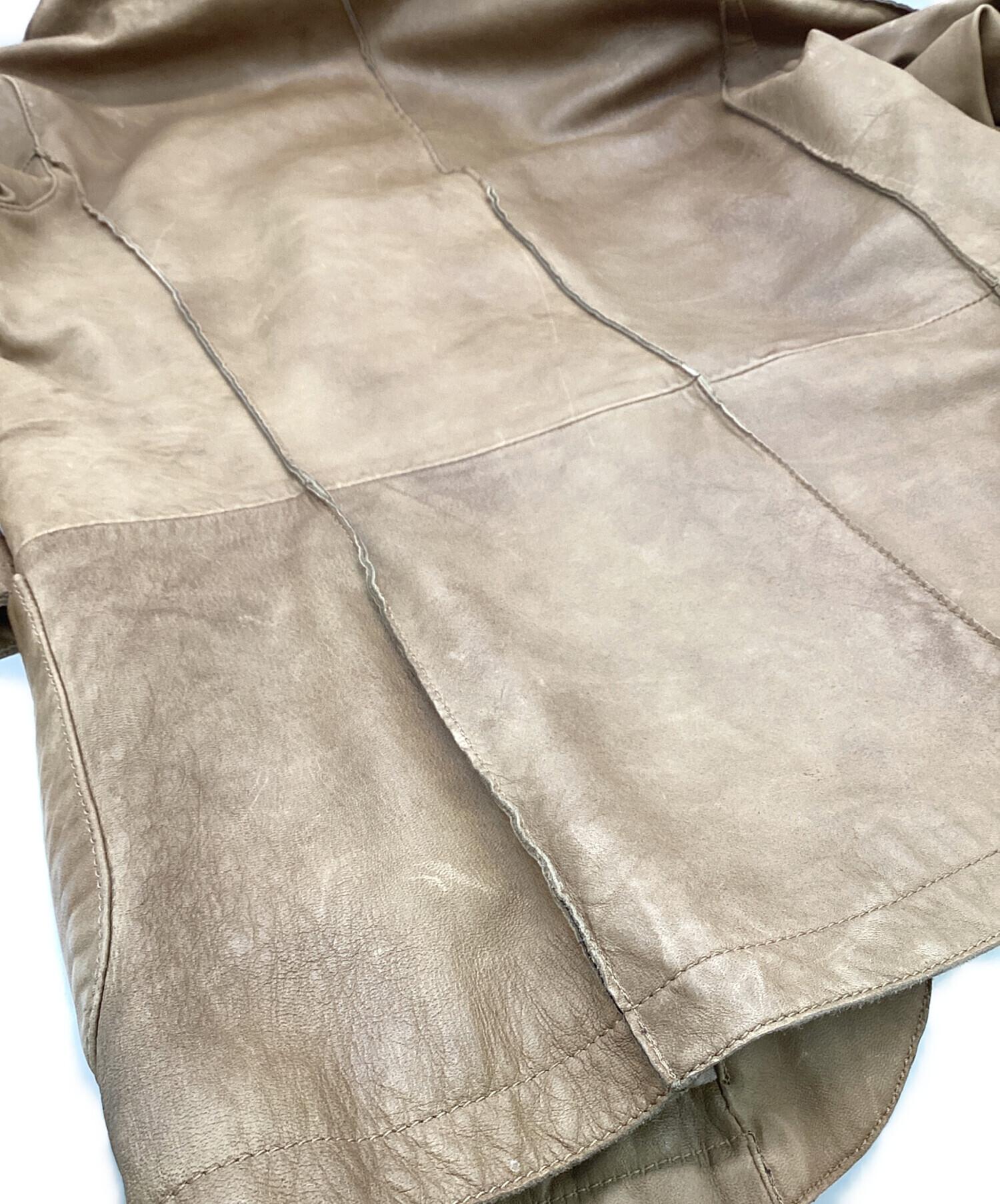 中古・古着通販】GARRETT (ギャレット) 2B レザージャケット ブラウン