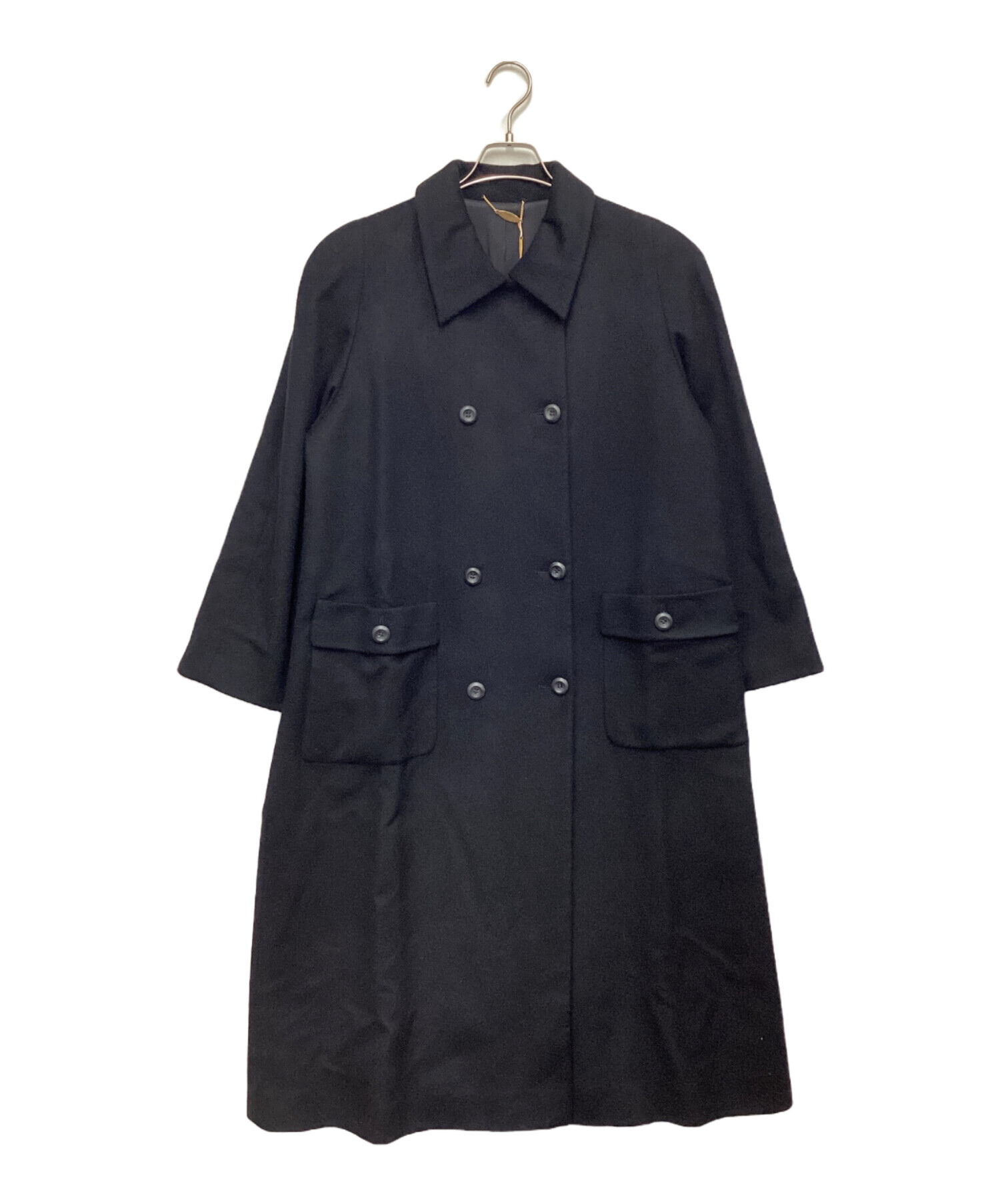 中古・古着通販】Cathelin (カトラン) カシミヤコート ブラック サイズ 