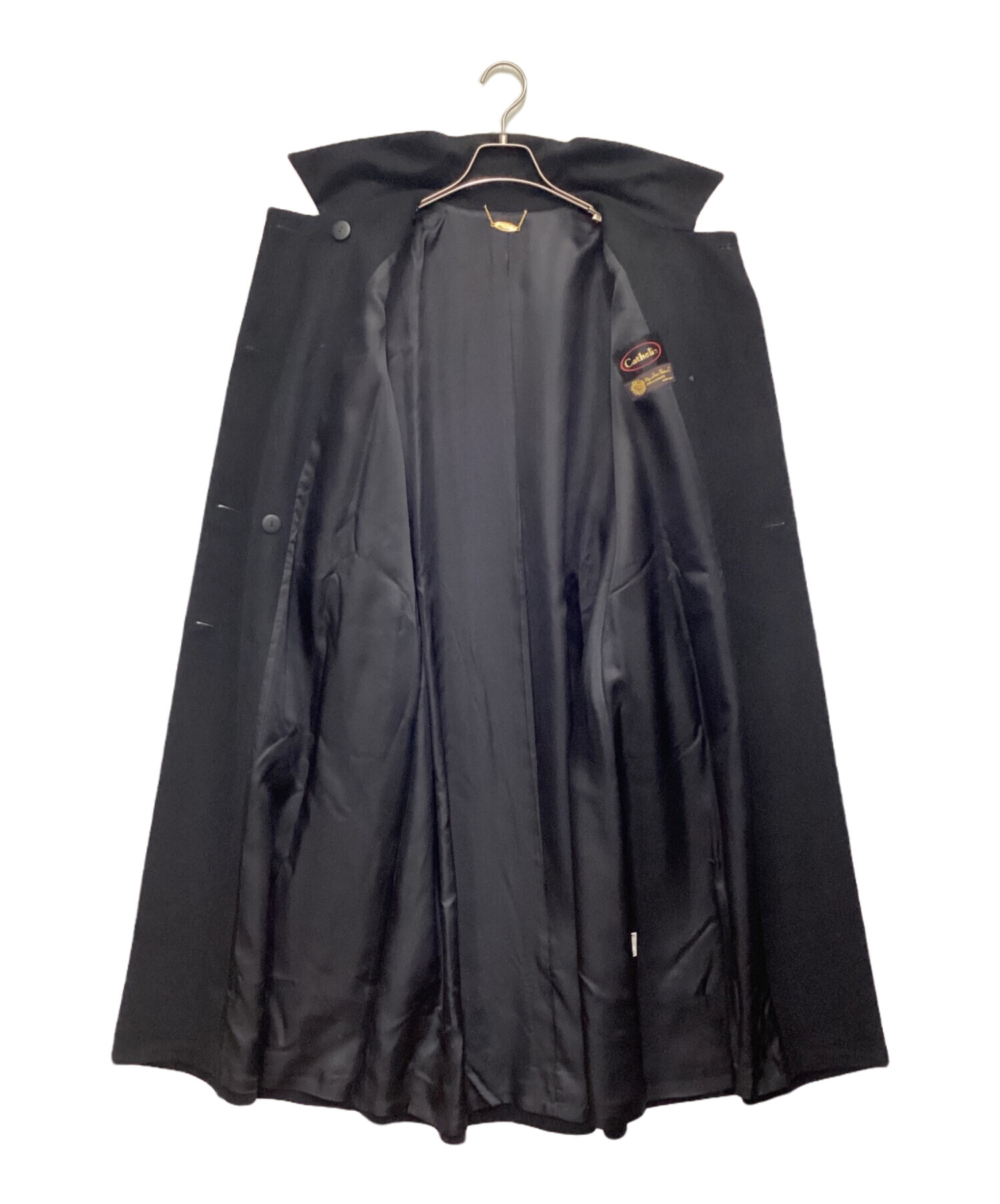 中古・古着通販】Cathelin (カトラン) カシミヤコート ブラック サイズ 