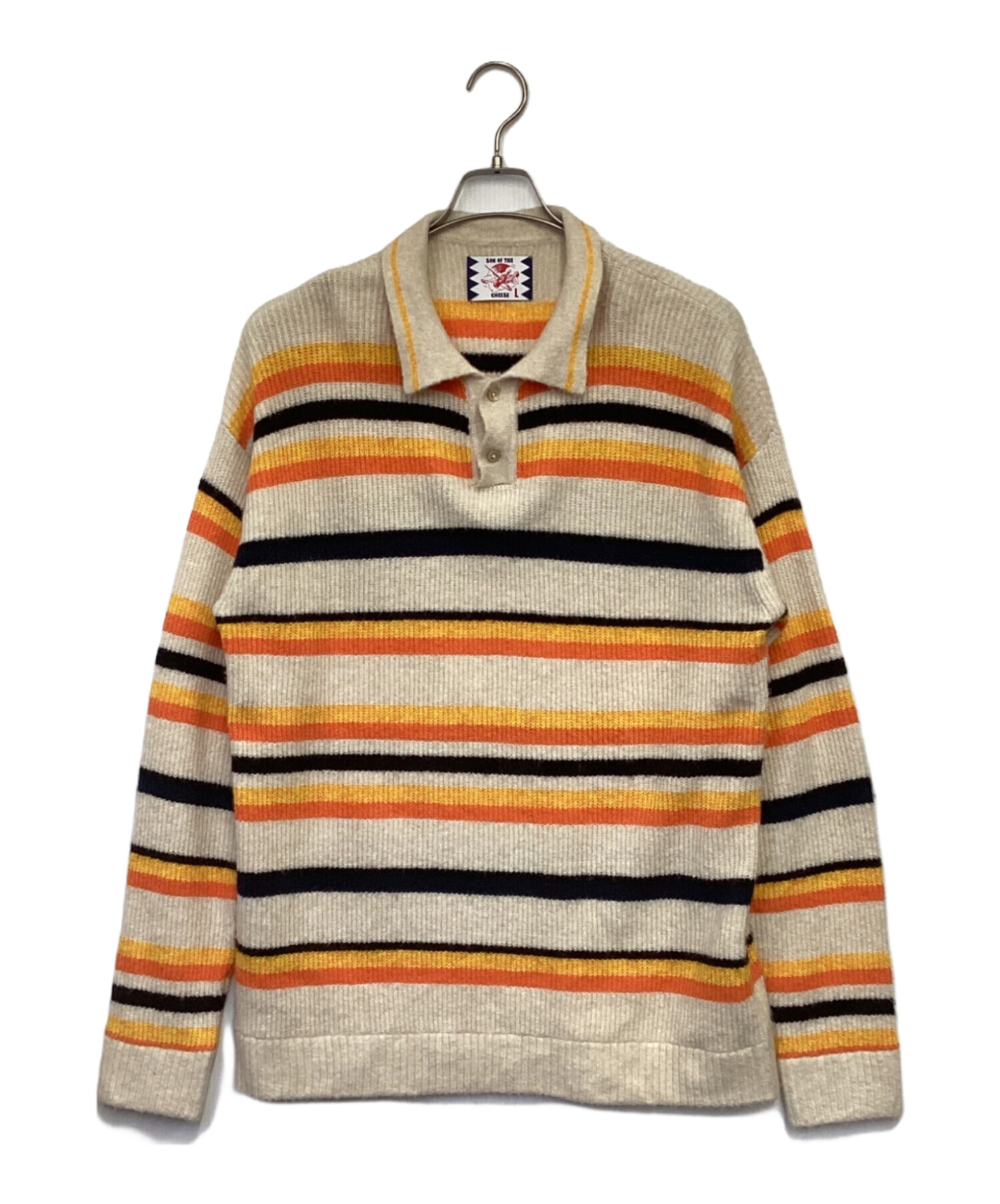中古・古着通販】son of the cheese (サノバチーズ) Border Polo