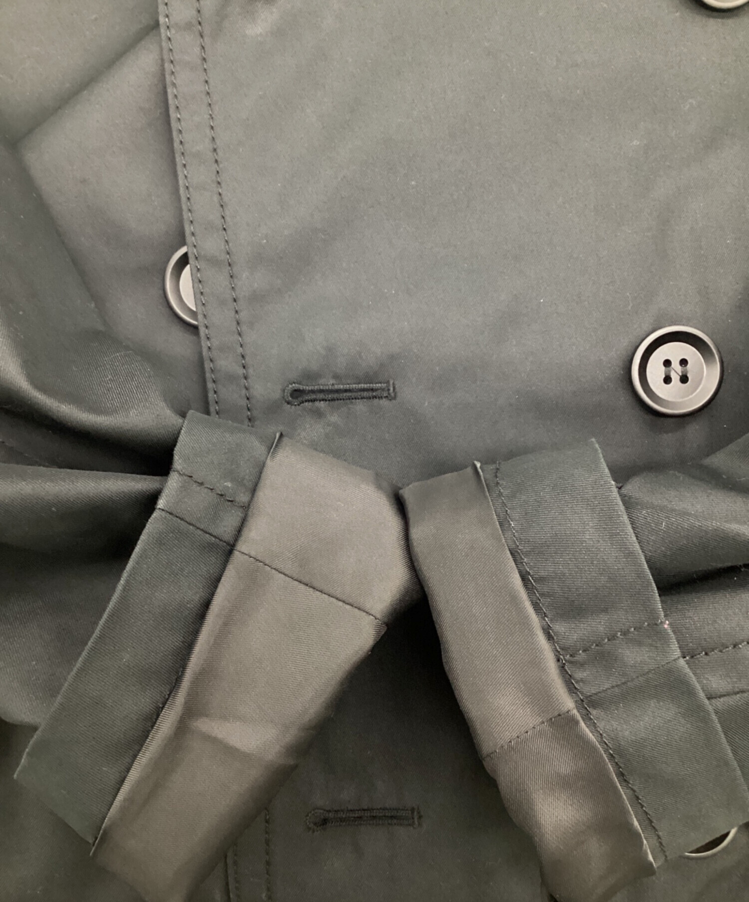 中古・古着通販】COACH (コーチ) トレンチコート ブラック サイズ:S