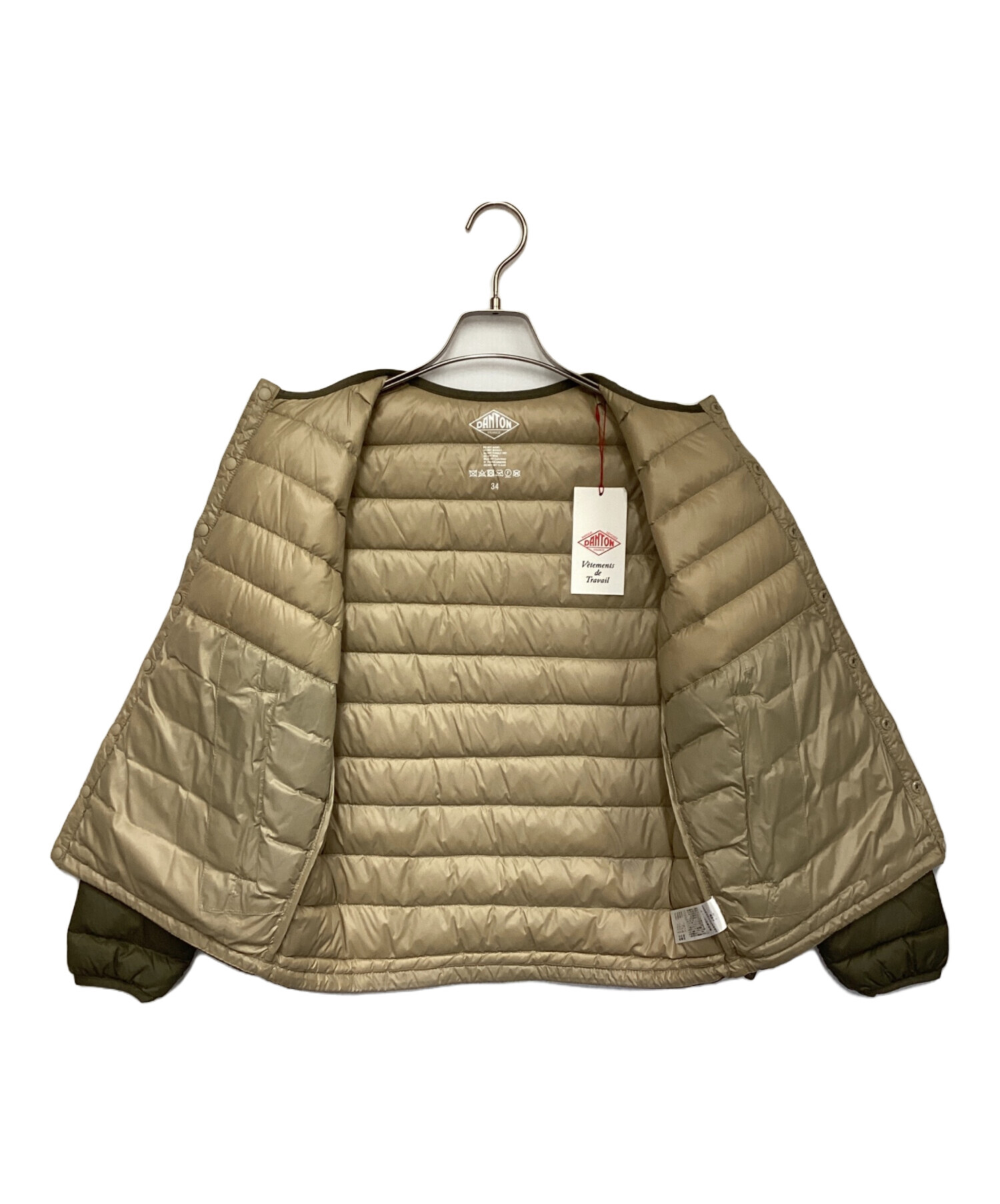 中古・古着通販】DANTON (ダントン) インナー ダウン クルーネック