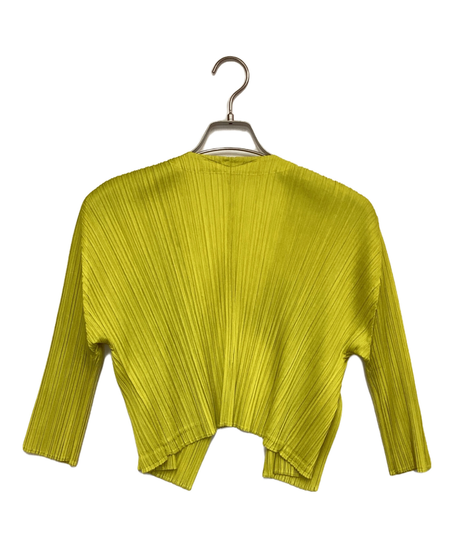 PLEATS PLEASE プリーツプリーズ　カーディガン　グリーン　サイズ3 PLEATS PLEASE 新品同様 24AW ISSEY MIYAKE プリーツプリーズ イッセイ