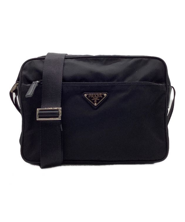 未使用級　150 PRADA プラダ　ショルダーバッグ　ブラック　ナイロン 未使用級 150 PRADA プラダ ショルダーバッグ ブラック ナイロン