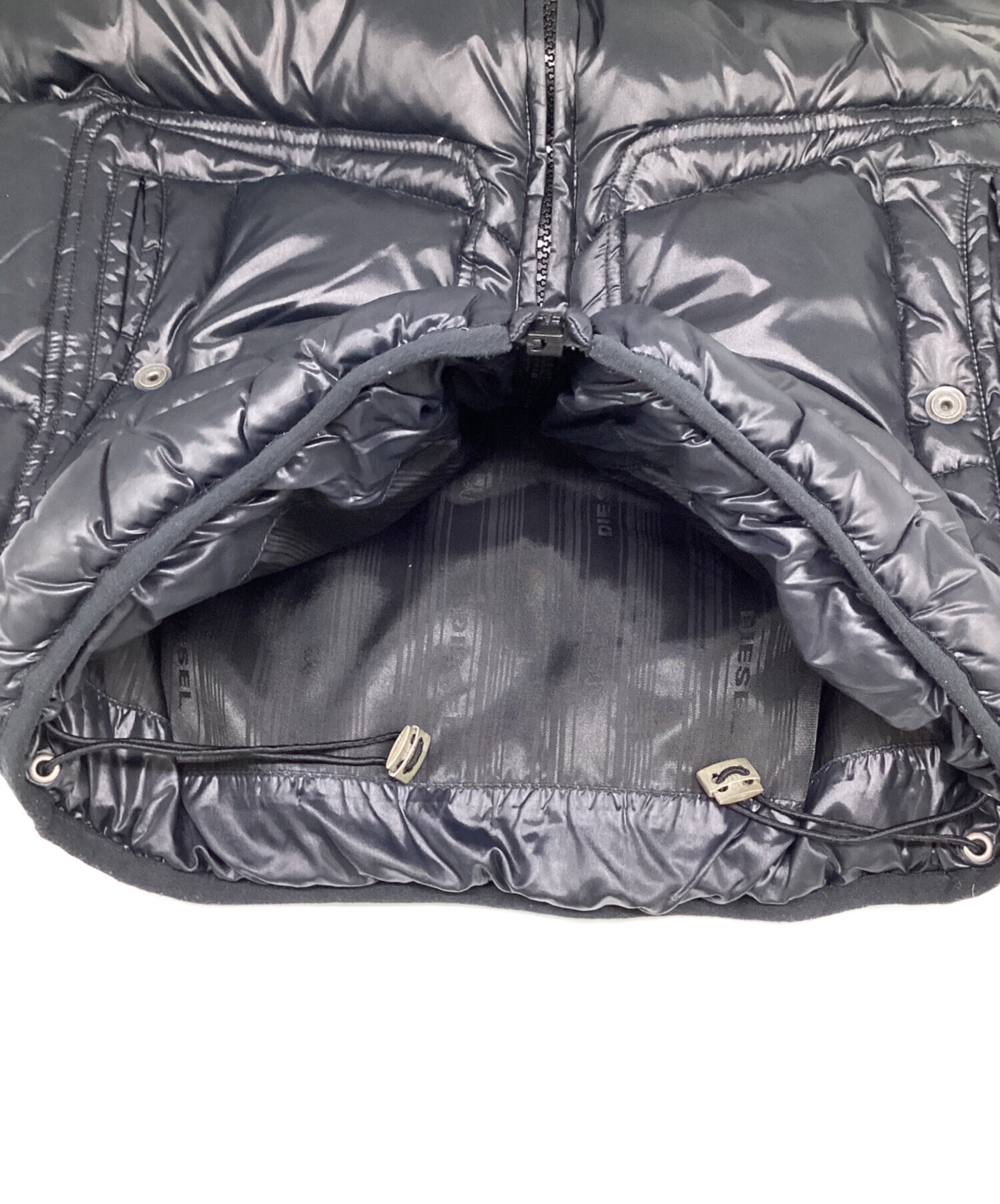 中古・古着通販】DIESEL (ディーゼル) ダウンベスト ブラック サイズ:M