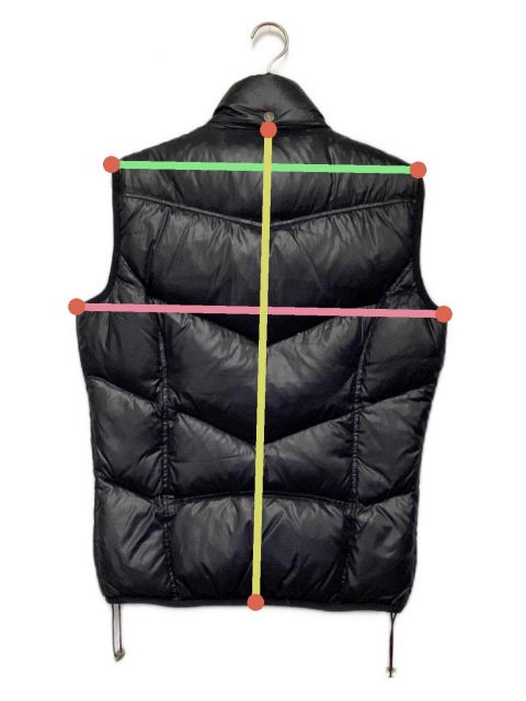 中古・古着通販】DIESEL (ディーゼル) ダウンベスト ブラック サイズ:M