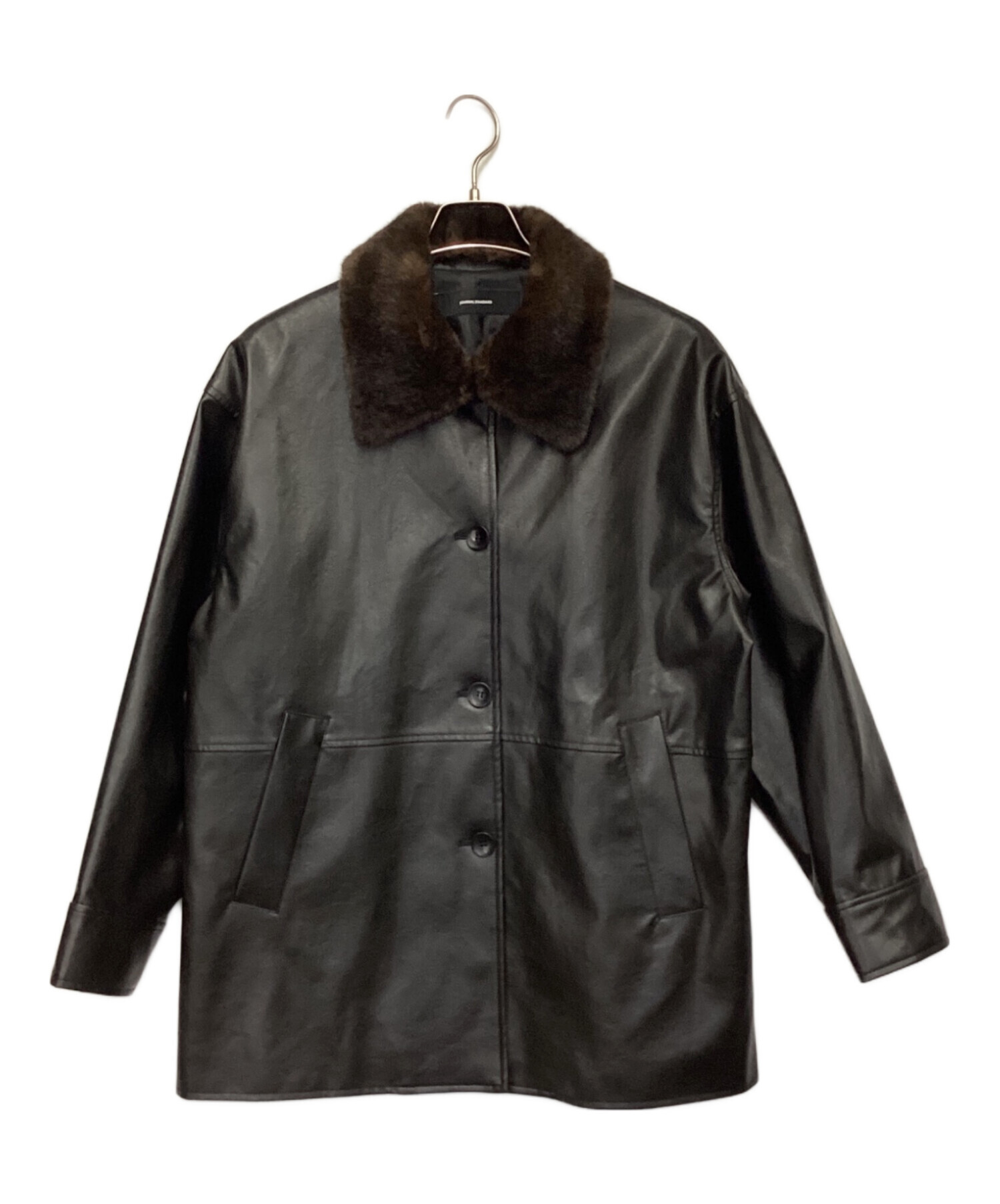 JOURNAL STANDARD フェイクレザー ファー付きカバーオール ジャーナルスタンダード JOURNAL STANDARD 《追加予約2