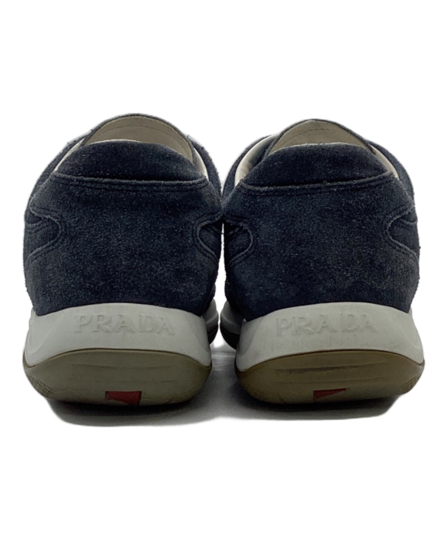 中古・古着通販】PRADA (プラダ) スニーカー ネイビー サイズ:EU37 1/2