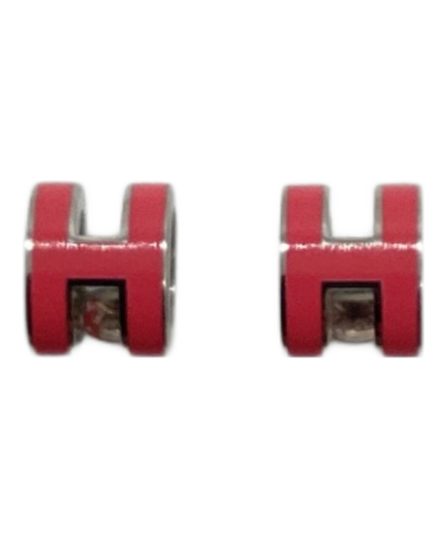 中古・古着通販】HERMES (エルメス) ミニポップHピアス ピンク