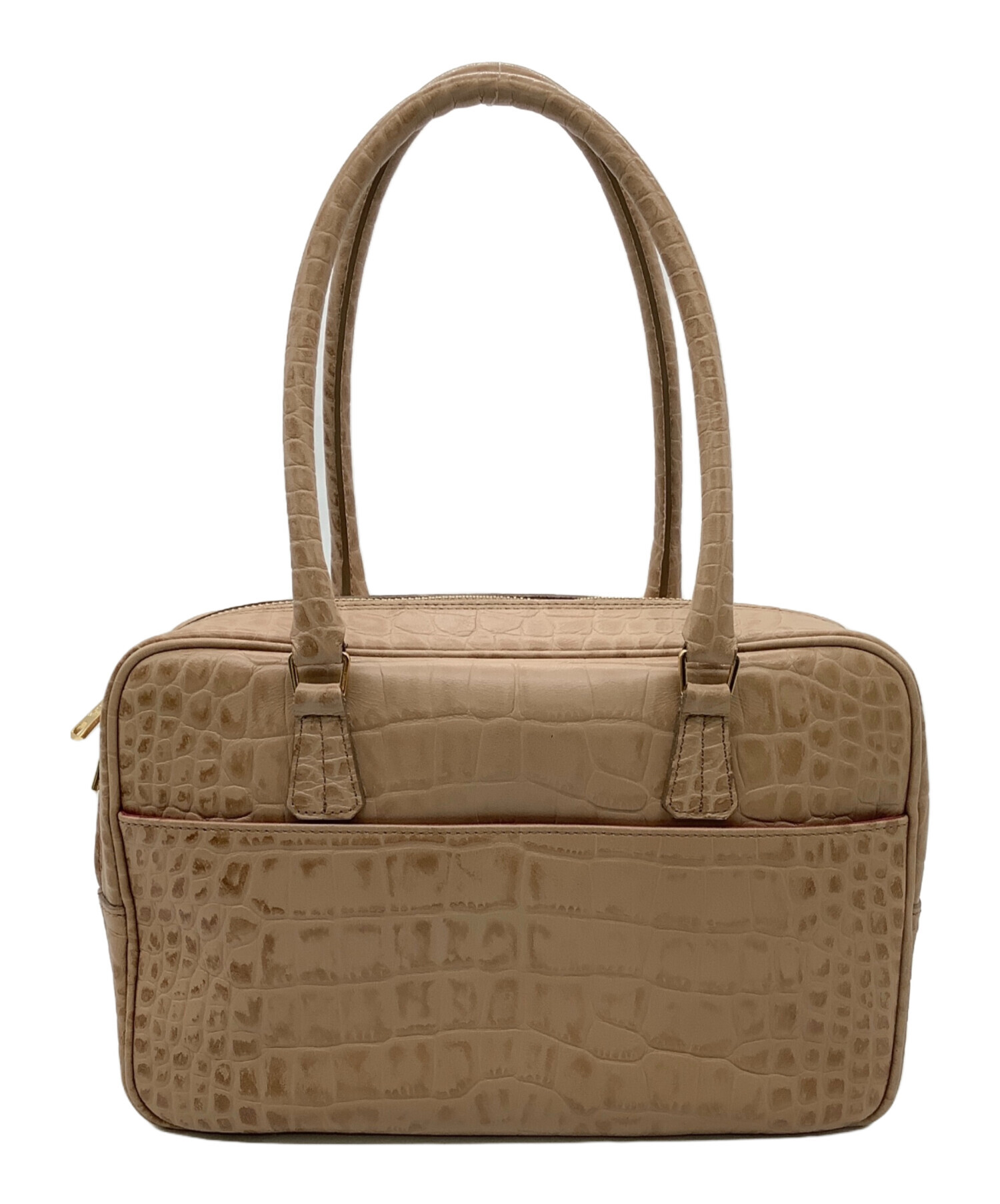 A.D.M.J. ハンドバッグ ベージュ/ブラウン