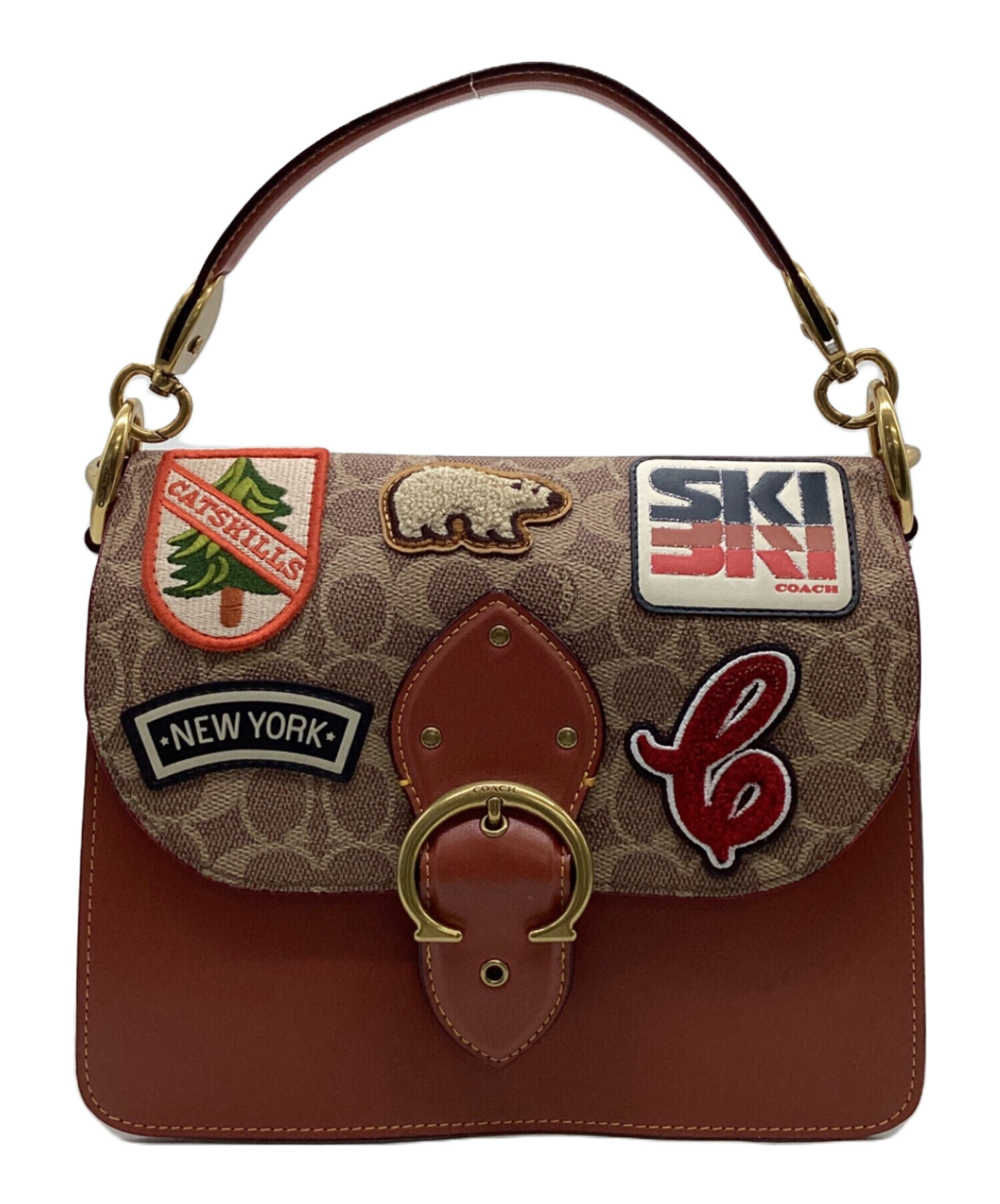 コーチ coach ビート ショルダー バッグ シグネチャー キャンバス 