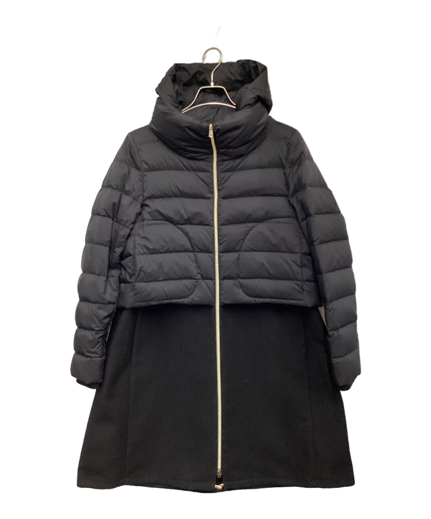 中古・古着通販】HERNO (ヘルノ) ウール ナイロン 切替ダウンコート 