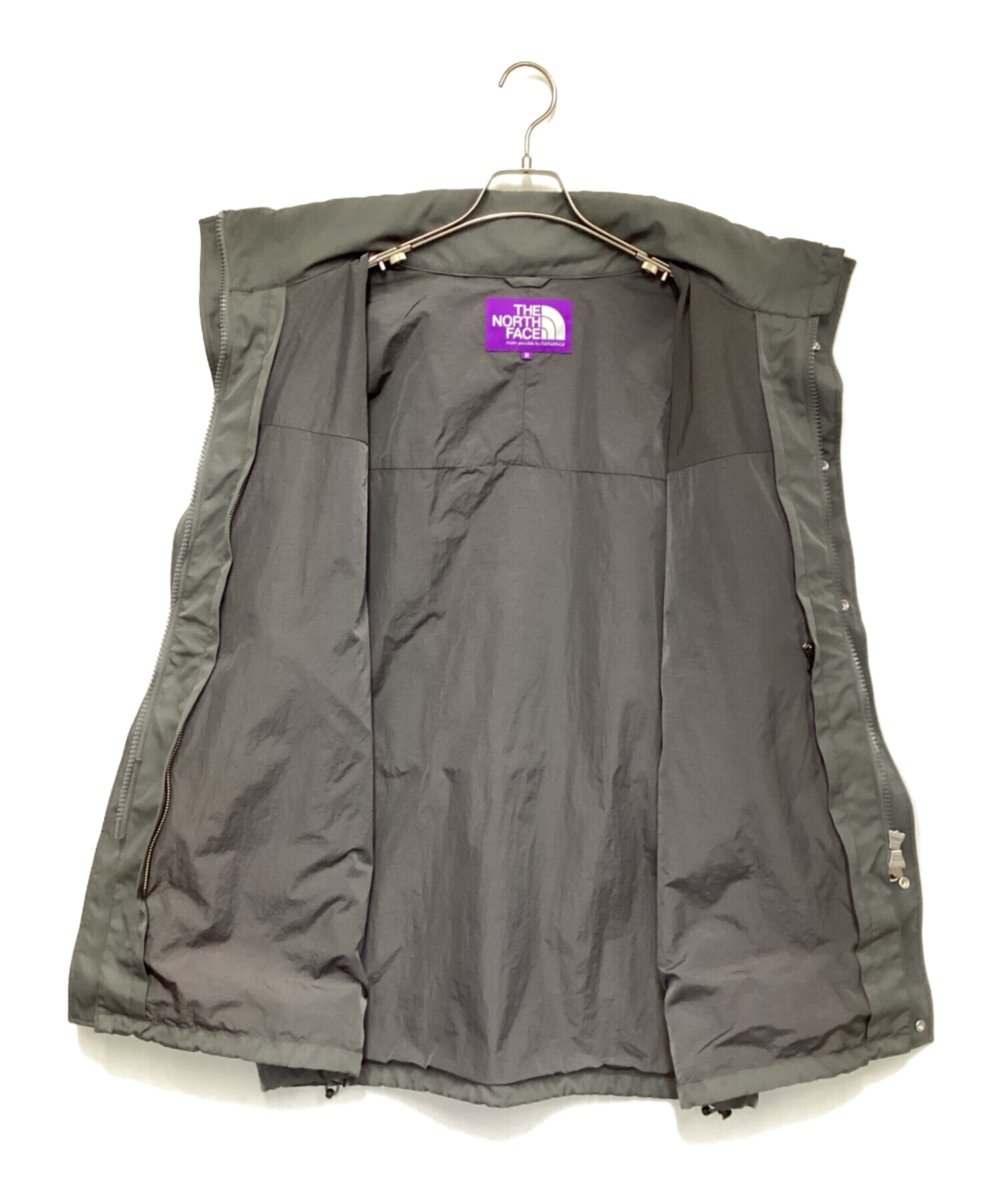 ナナミカTHE NORTH FACE フード付きシャツ Lサイズ グレー 中古・古着通販】THE NORTH FACE (ザ ノース フェイス) nanamica