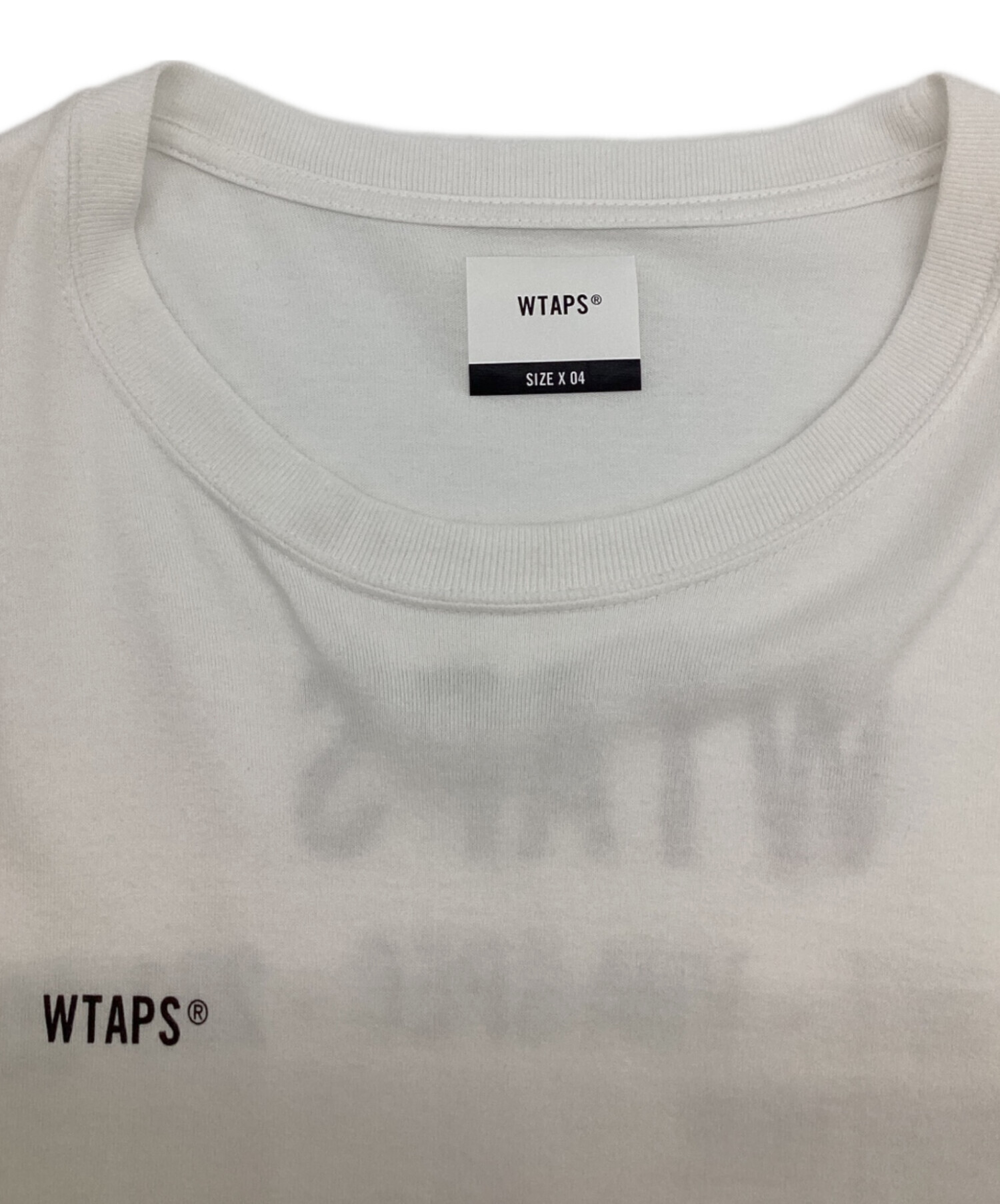 WTAPS ホワイト Tシャツ サイズ XL (X04) WTAPS ホワイト Tシャツ サイズX04（XL） - メルカリ