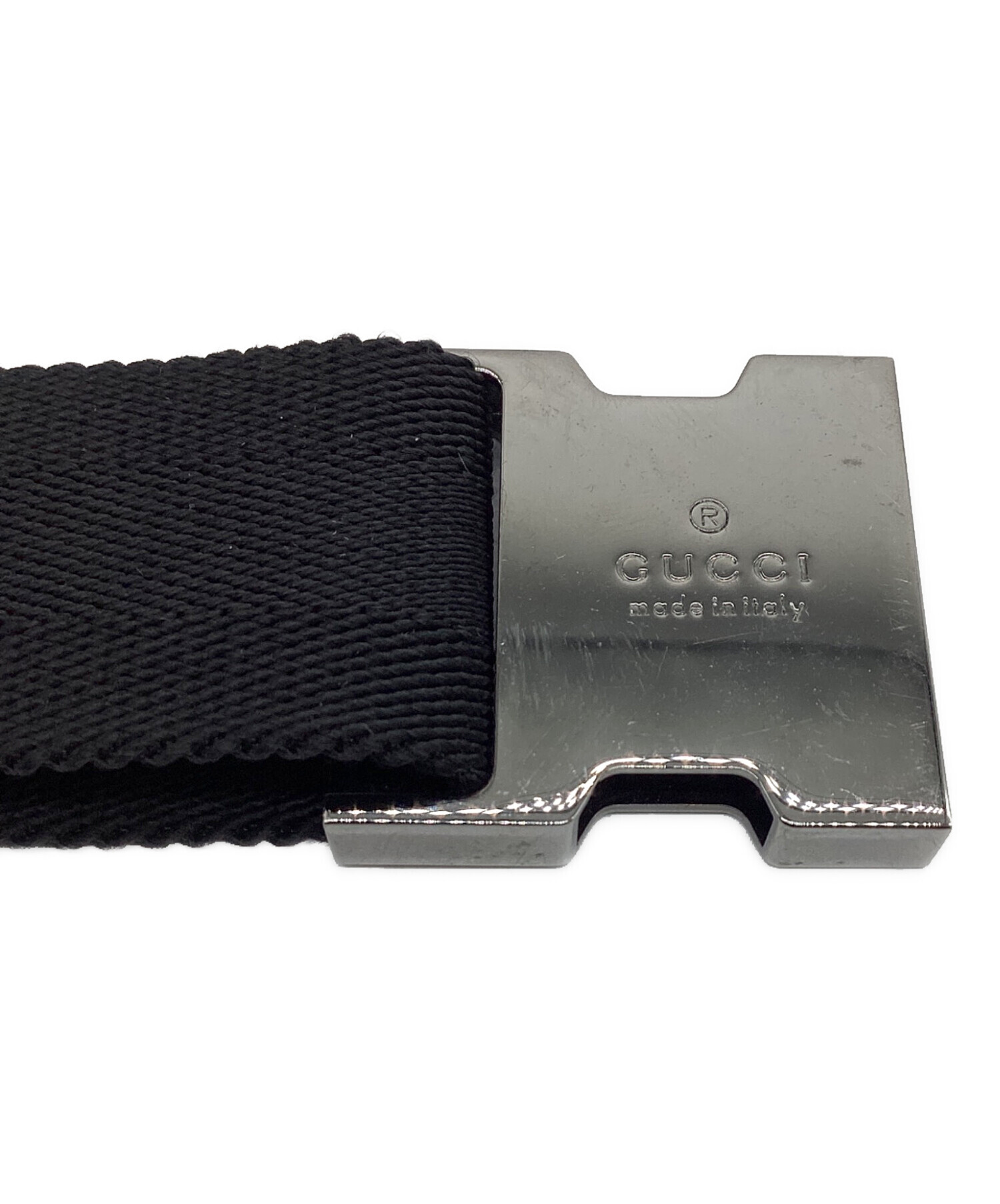 中古・古着通販】GUCCI (グッチ) GGインプリメ ボディバッグ ブラック