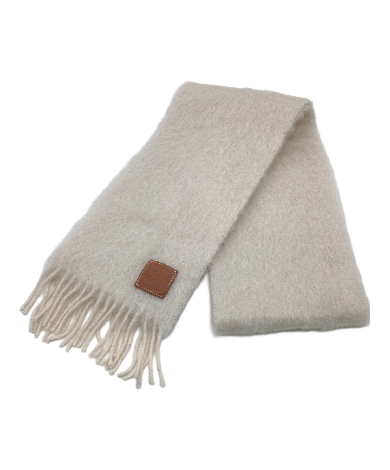 中古・古着通販】LOEWE (ロエベ) モヘア混マフラー ピンク｜ブランド