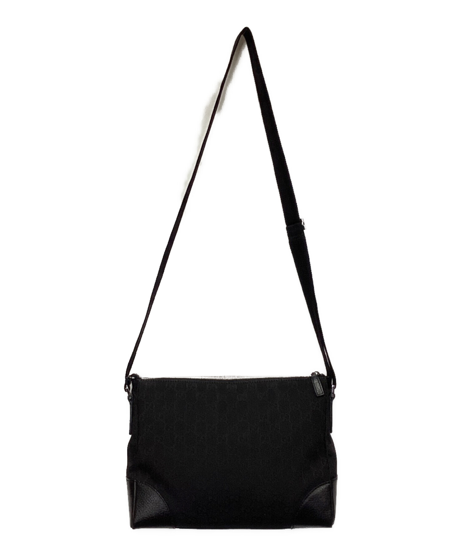 GUCCI グッチ GGキャンバス ショルダーバッグ 黒 【公式通販】