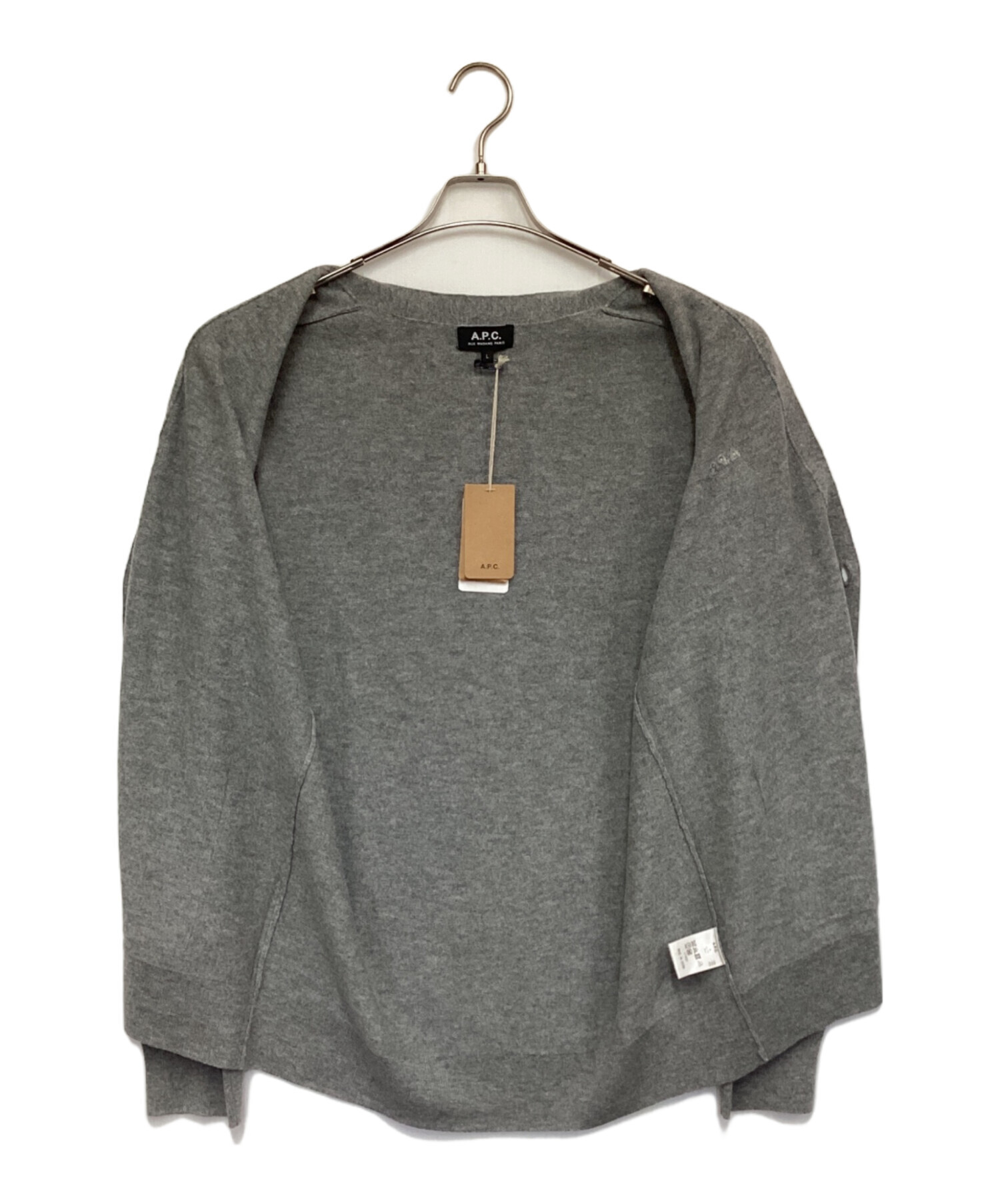 中古・古着通販】A.P.C. (アーペーセー) ウールニットカーディガン