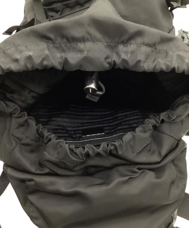中古・古着通販】PRADA (プラダ) ナイロンリュックサック ブラック