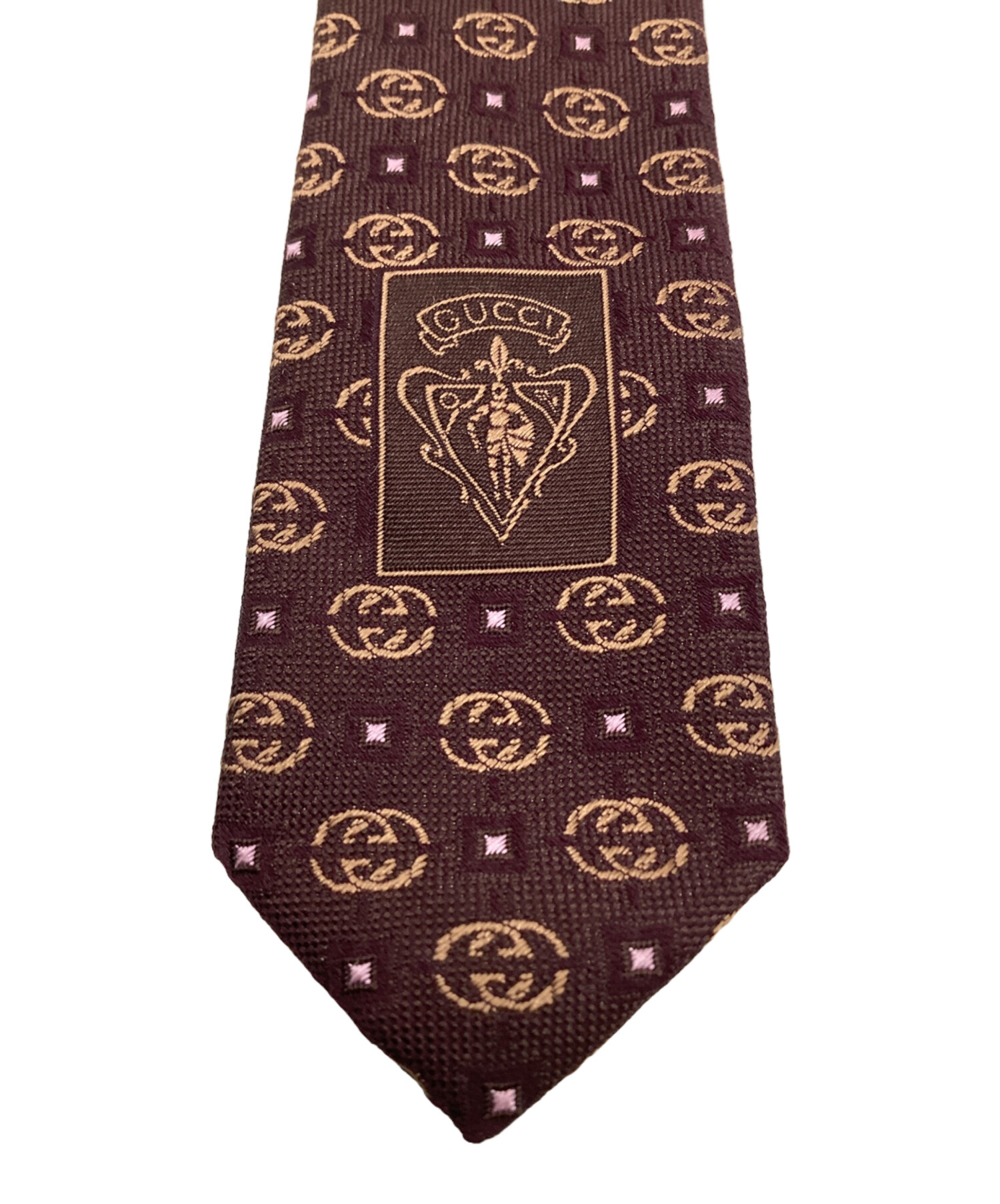 GUCCI ブラウン ネクタイ 　未使用 中古・古着通販】GUCCI (グッチ) ネクタイ ブラウン サイズ