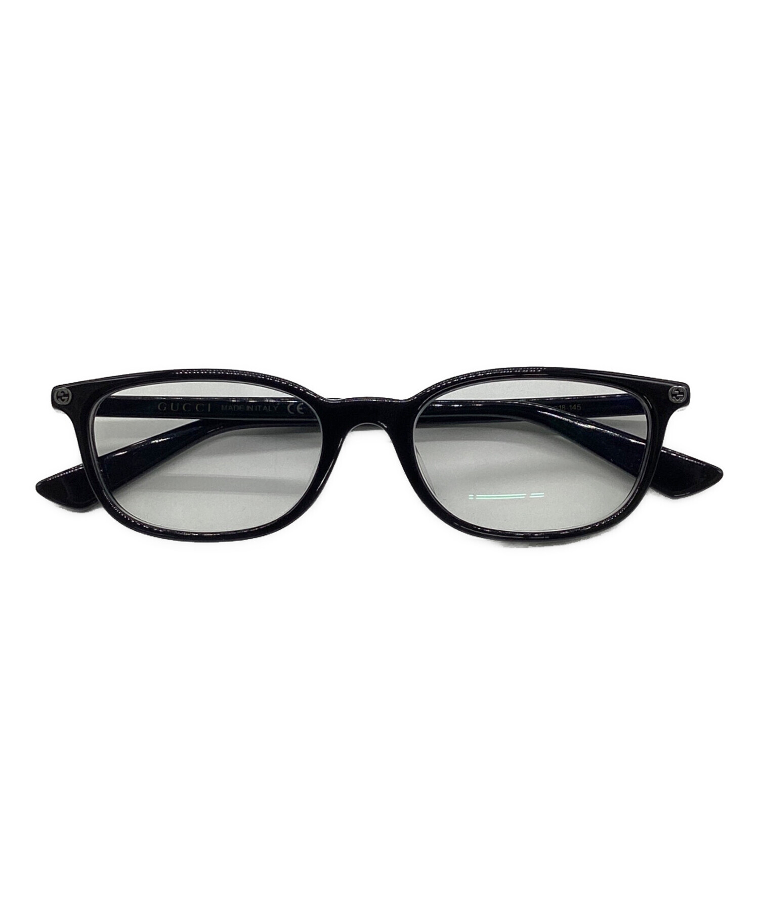 中古・古着通販】GUCCI (グッチ) 眼鏡 ブラック サイズ:52□18-145 